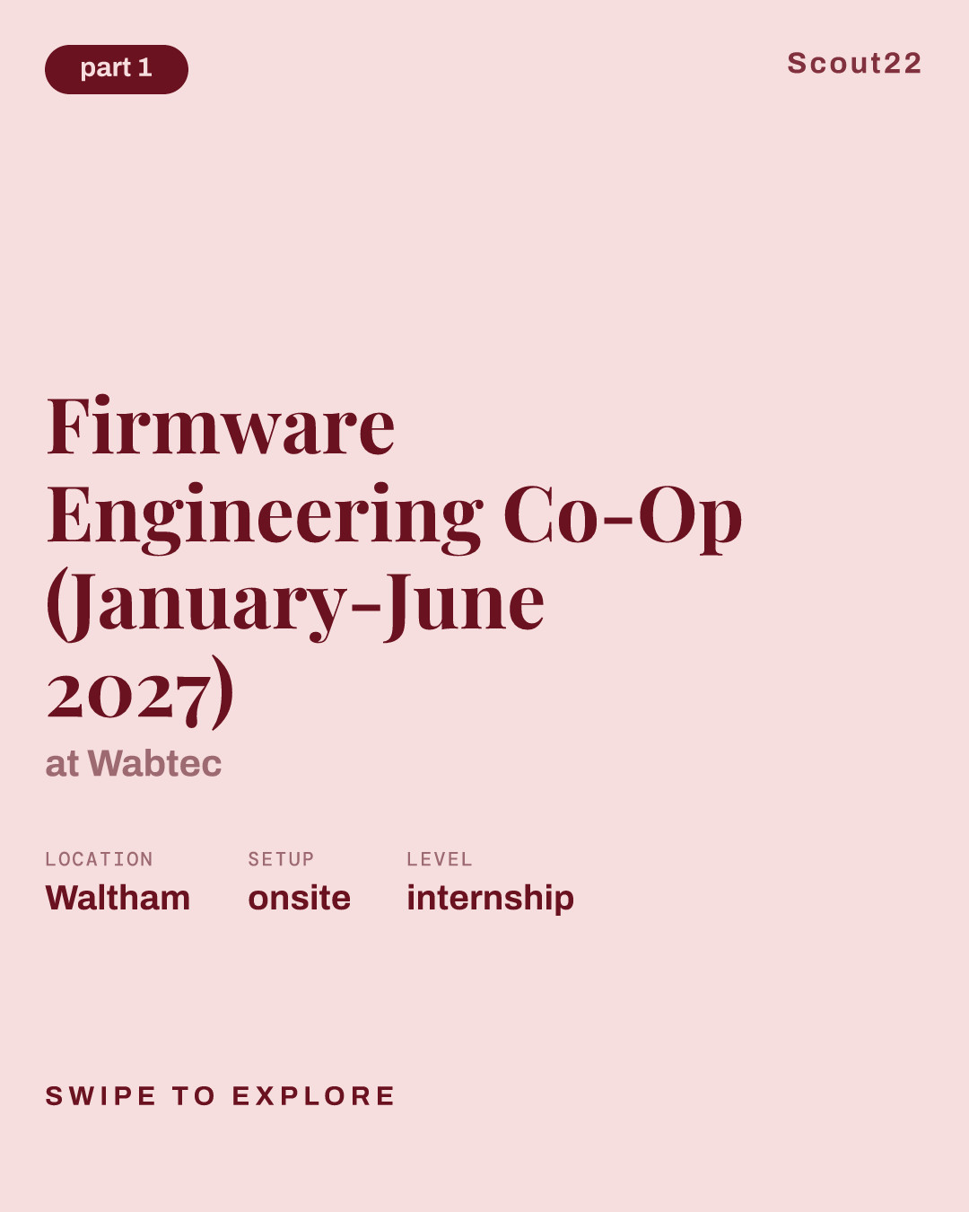 Firmware Engineering Co-Op (January-June 2027) at Wabtec