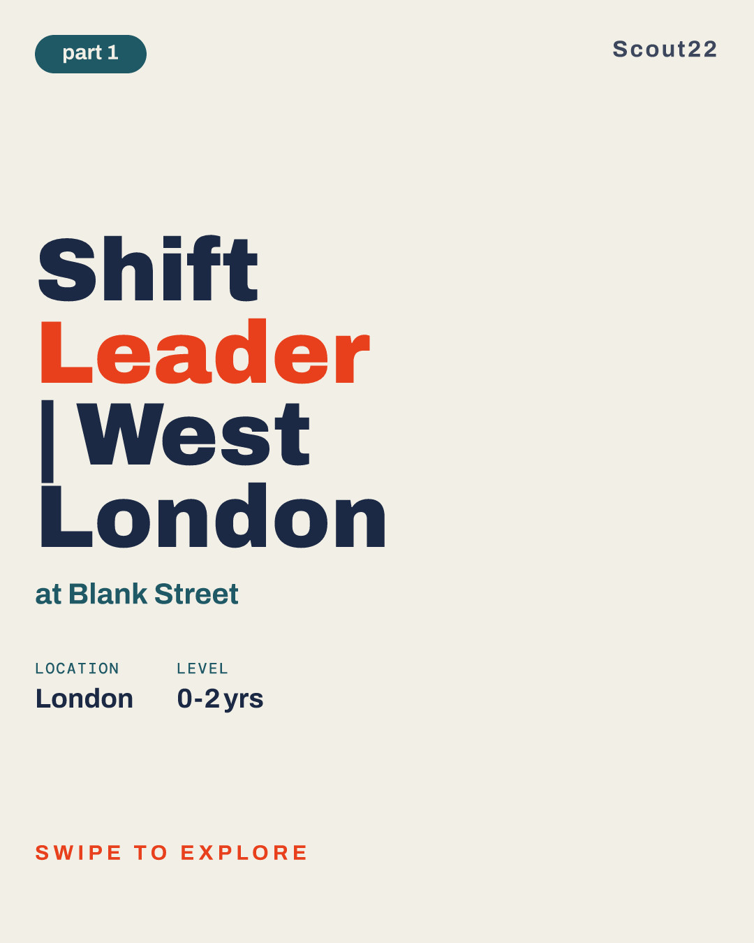 Shift Leader | West London at Blank Street