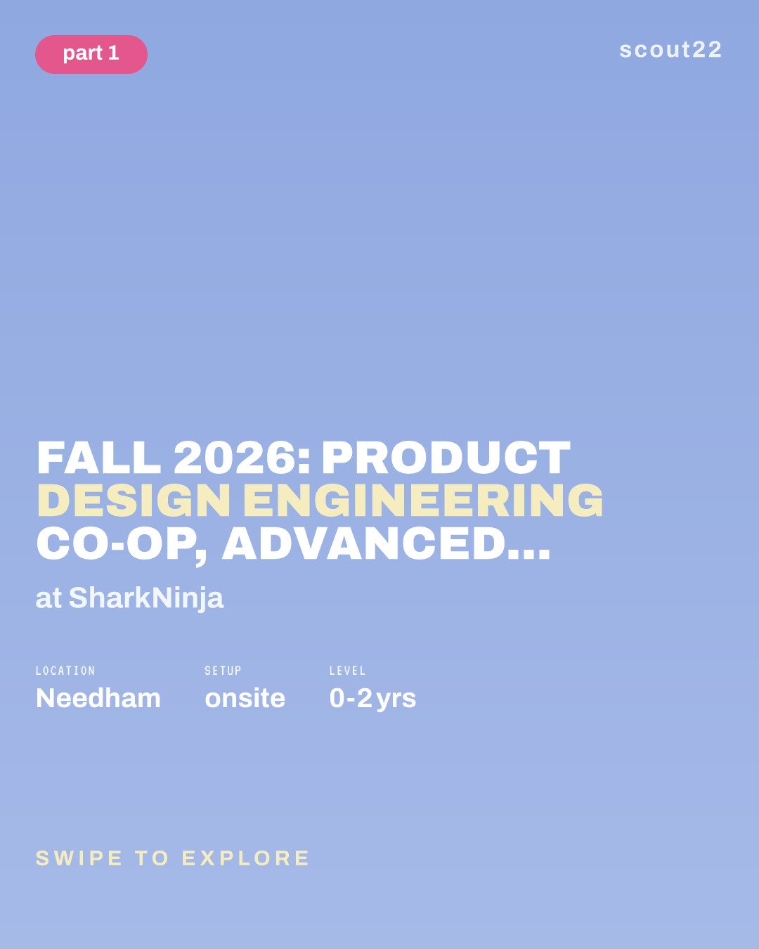 Fall 2026: Product Design Engineering Co-op, Advanced Development (July/August to December) at SharkNinja