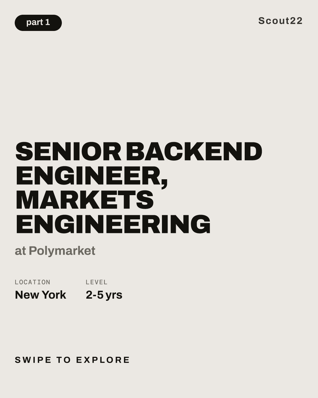 Senior Backend Engineer, Markets Engineering at Polymarket