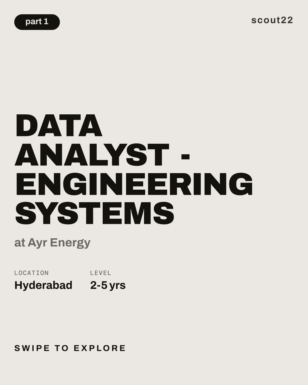Data Analyst - Engineering Systems at Ayr Energy