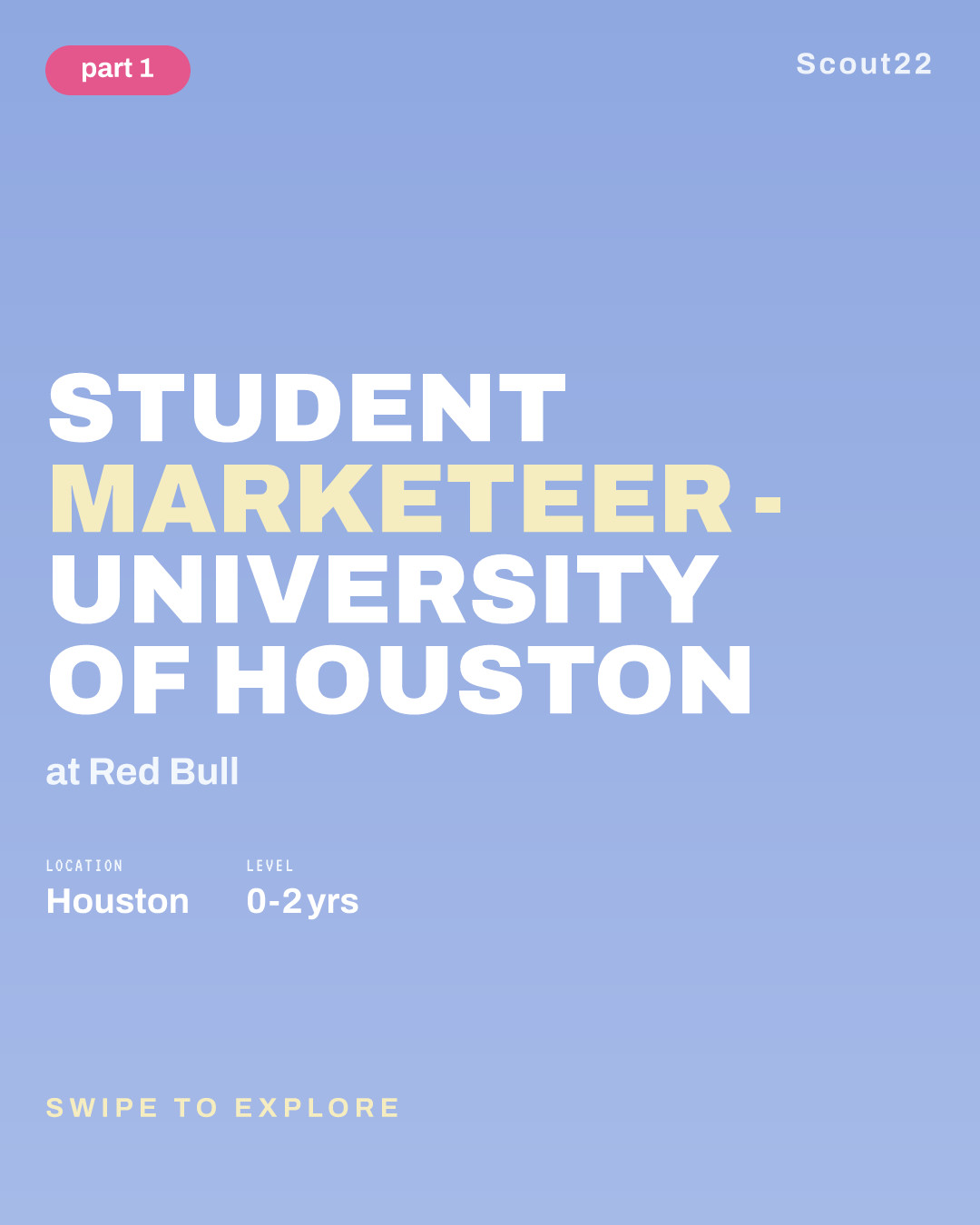 Student Marketeer - University of Houston at Red Bull