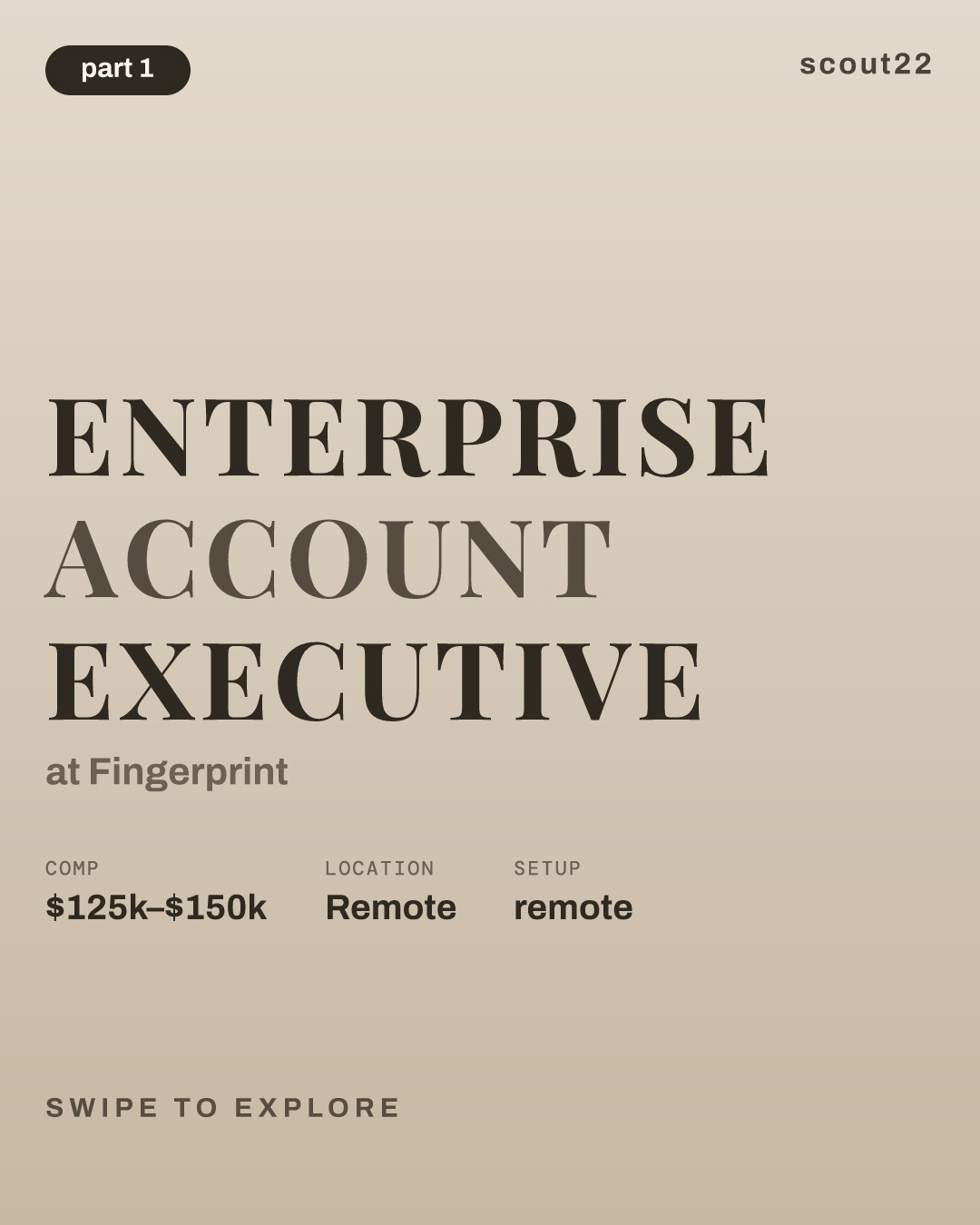 Enterprise Account Executive at Fingerprint