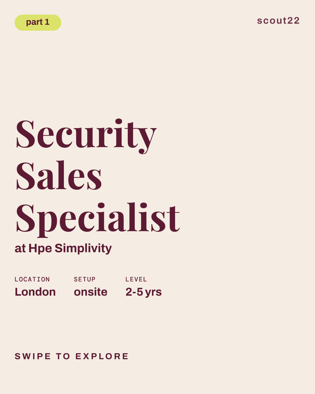 Security Sales Specialist at Hpe Simplivity