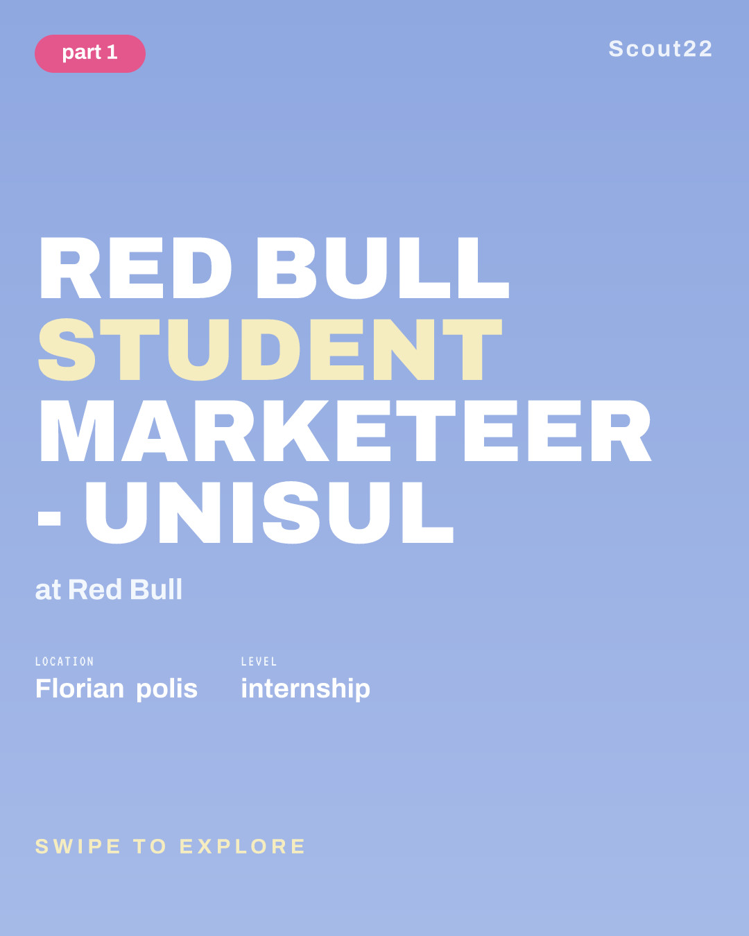 Red Bull Student Marketeer -  UNISUL at Red Bull