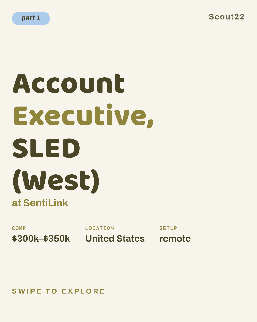 Account Executive, SLED (West) at SentiLink