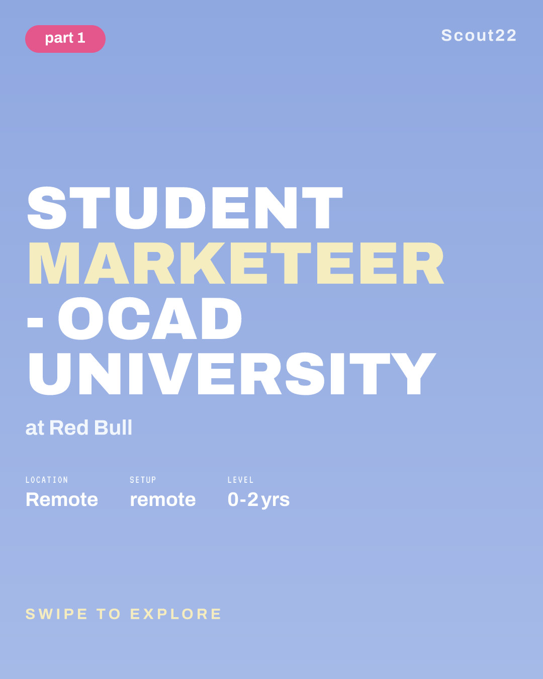 Student Marketeer - OCAD University at Red Bull