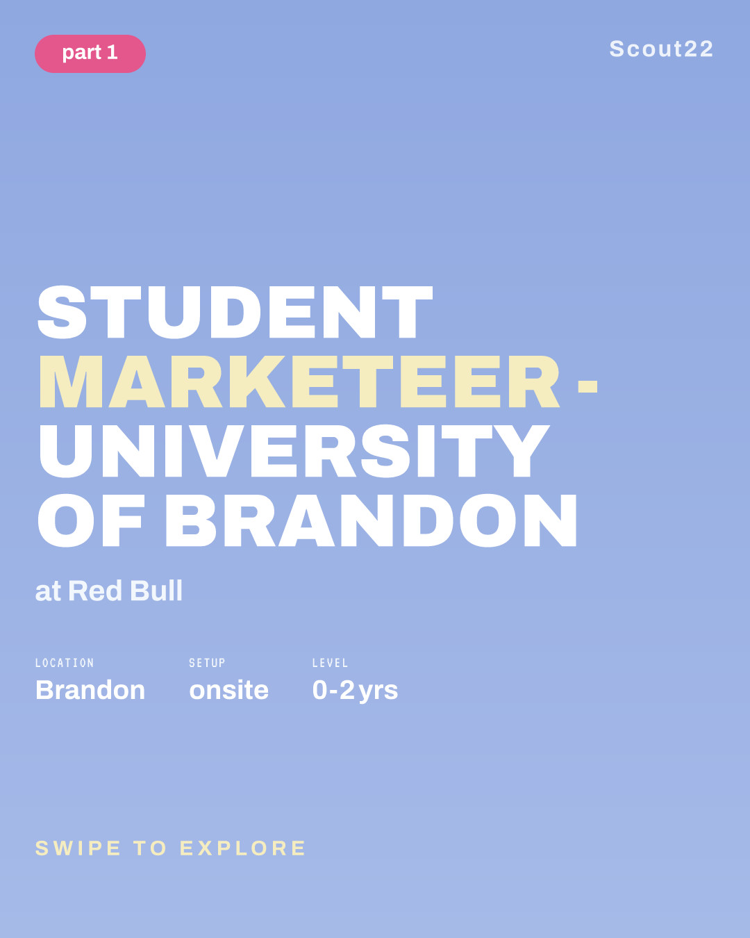 Student Marketeer - University of Brandon at Red Bull