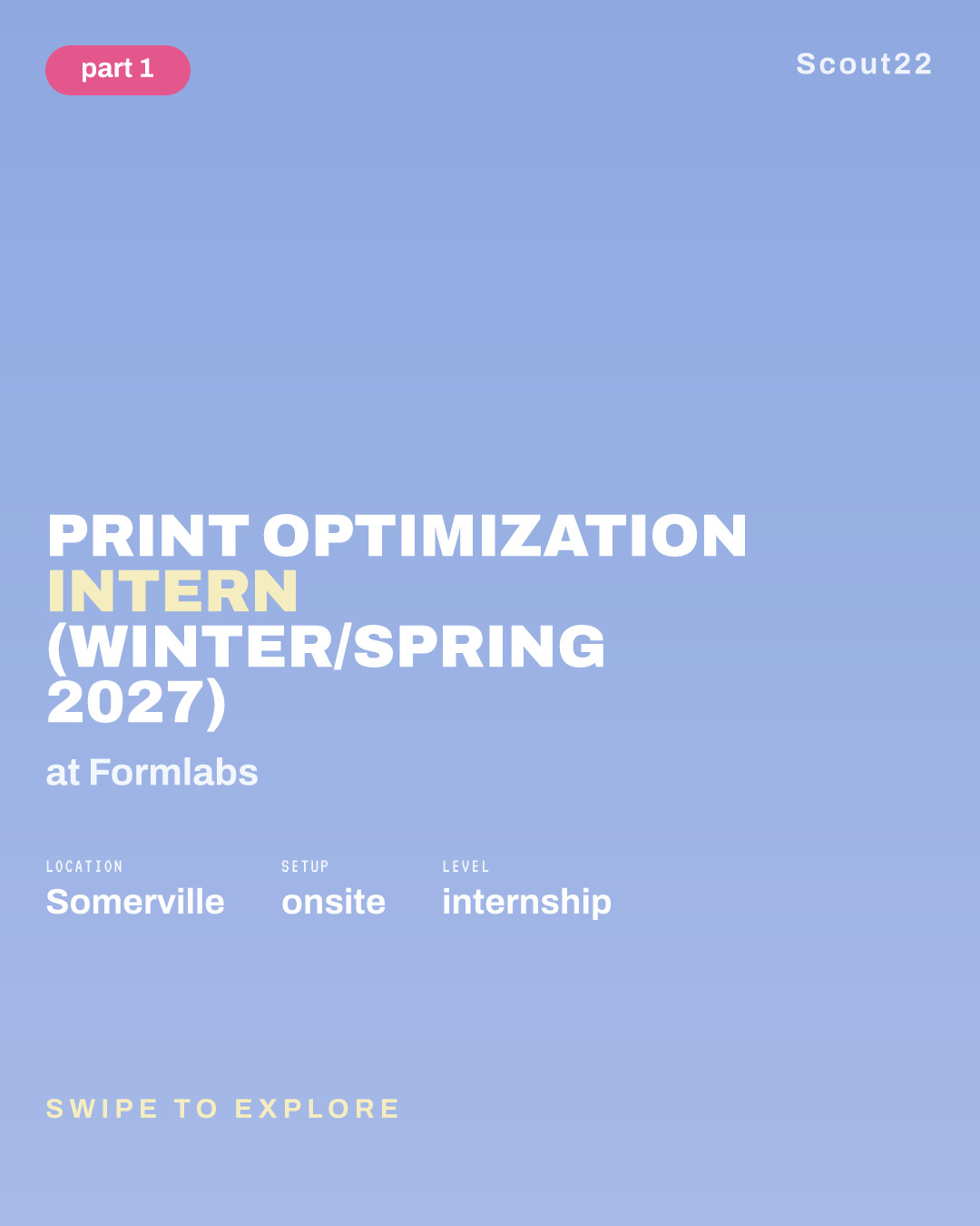 Print Optimization Intern (Winter/Spring 2027) at Formlabs