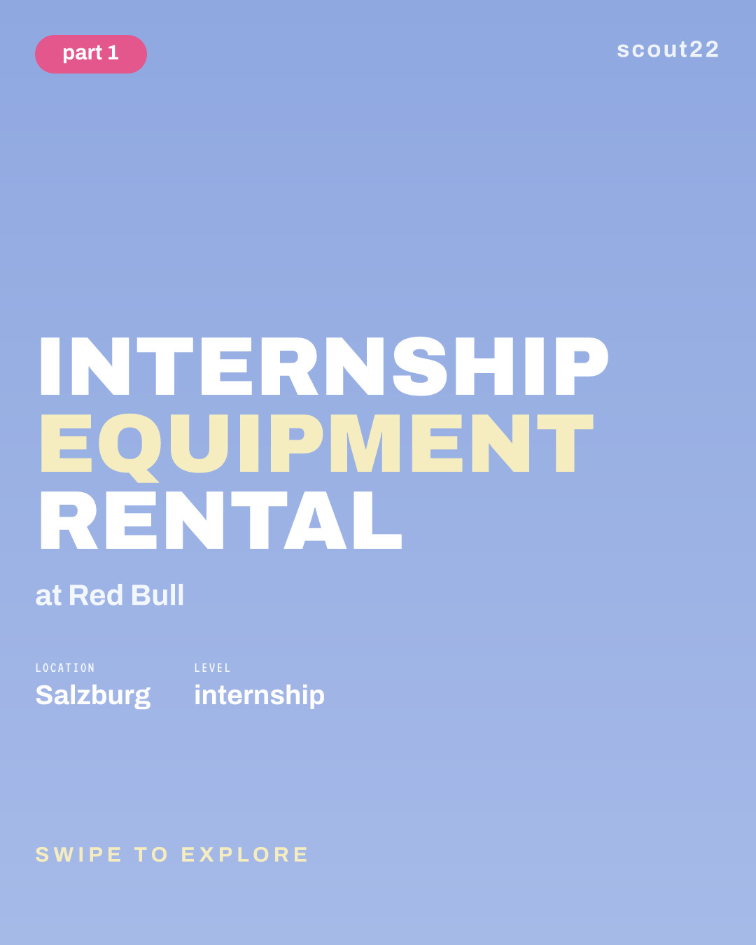 Internship Equipment Rental at Red Bull