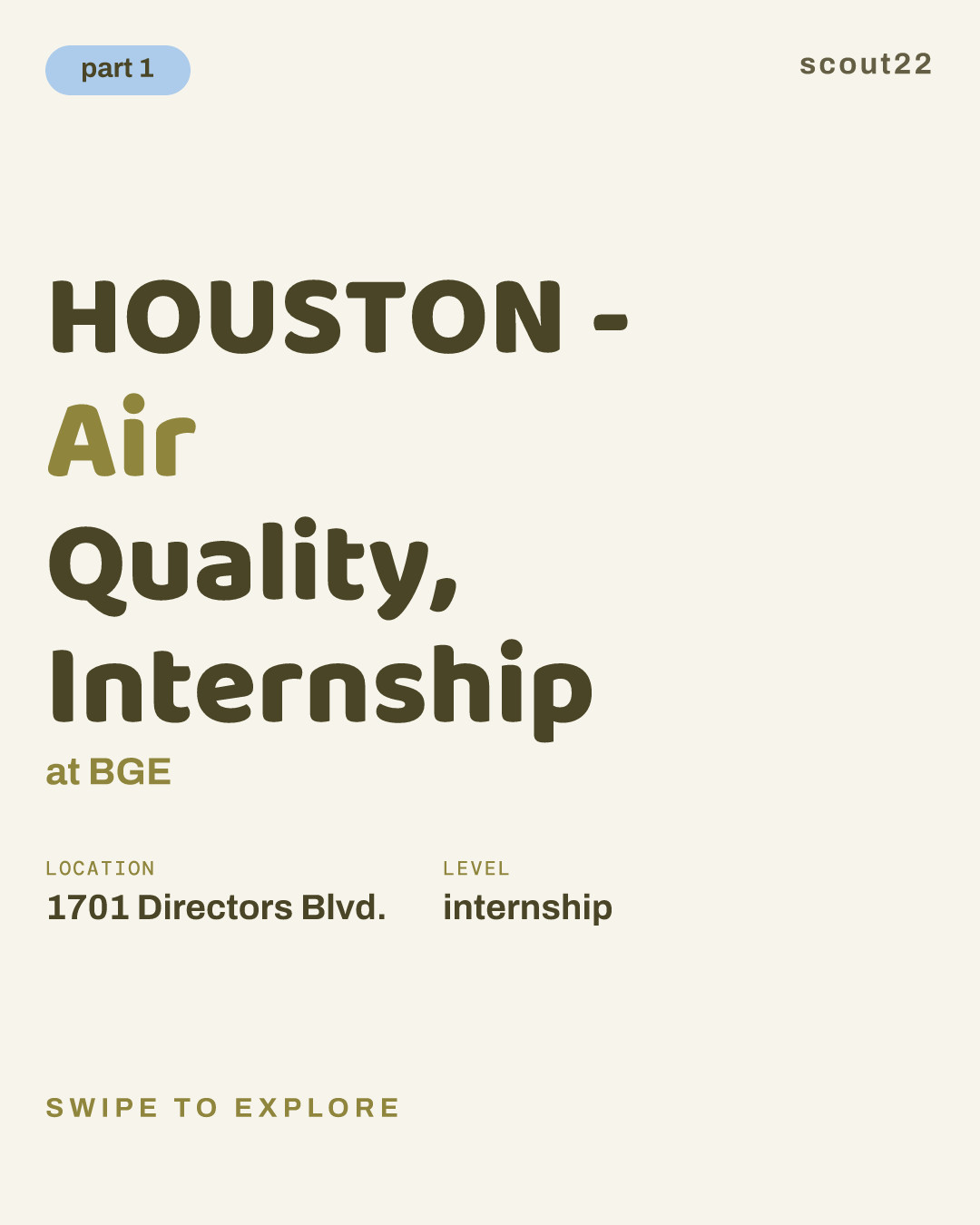 HOUSTON - Air Quality, Internship at BGE