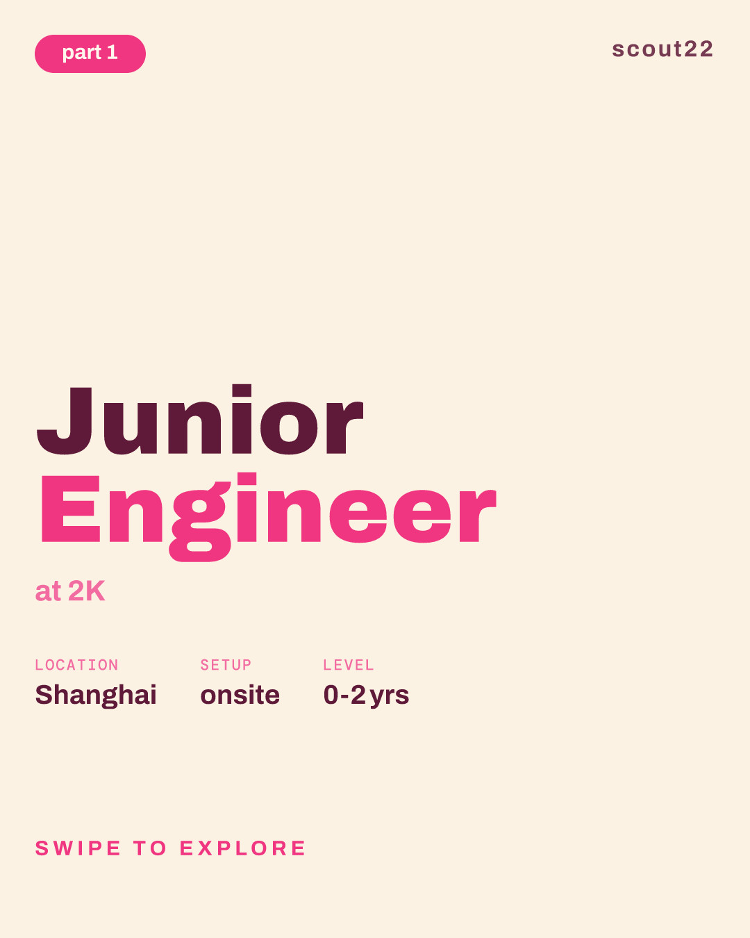 Junior Engineer at 2K