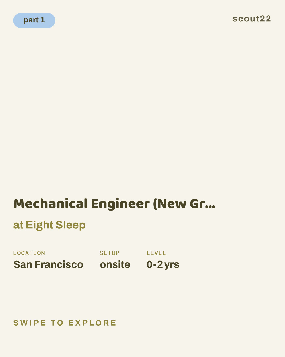 Mechanical Engineer (New Grad / Spring 2027) at Eight Sleep
