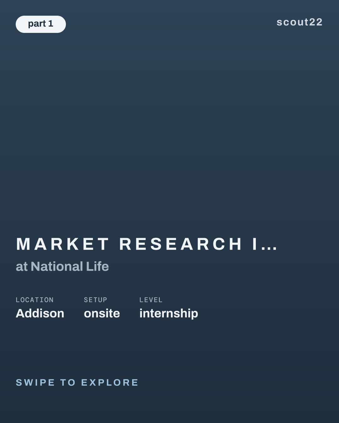 Market Research Intern – Summer 2027 at National Life