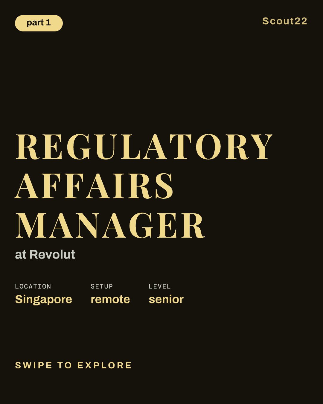 Regulatory Affairs Manager at Revolut