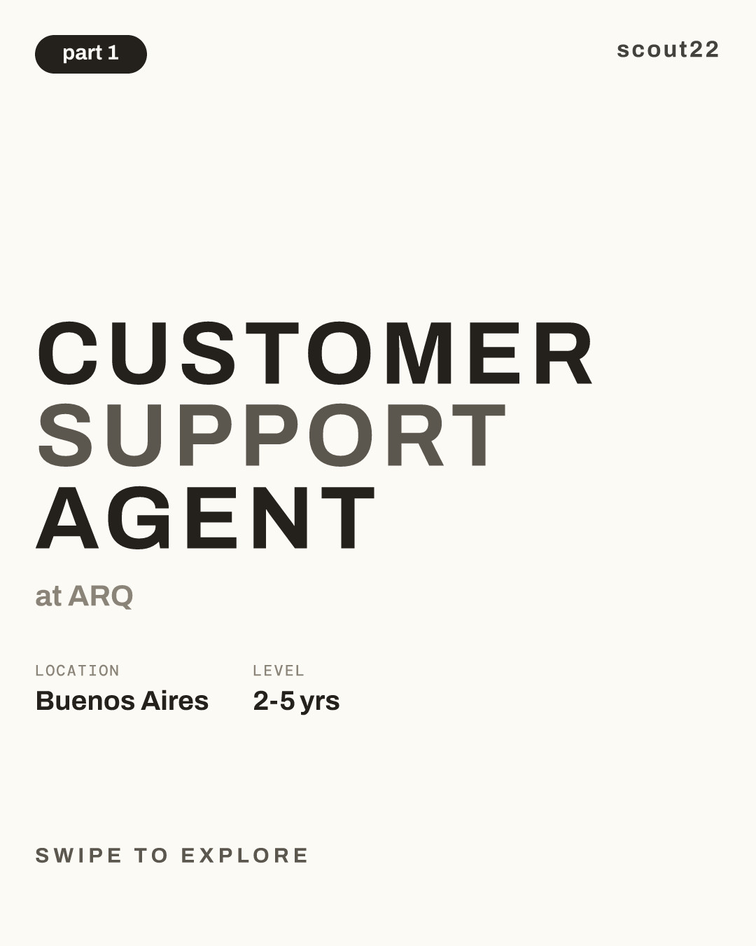 Customer Support Agent at ARQ
