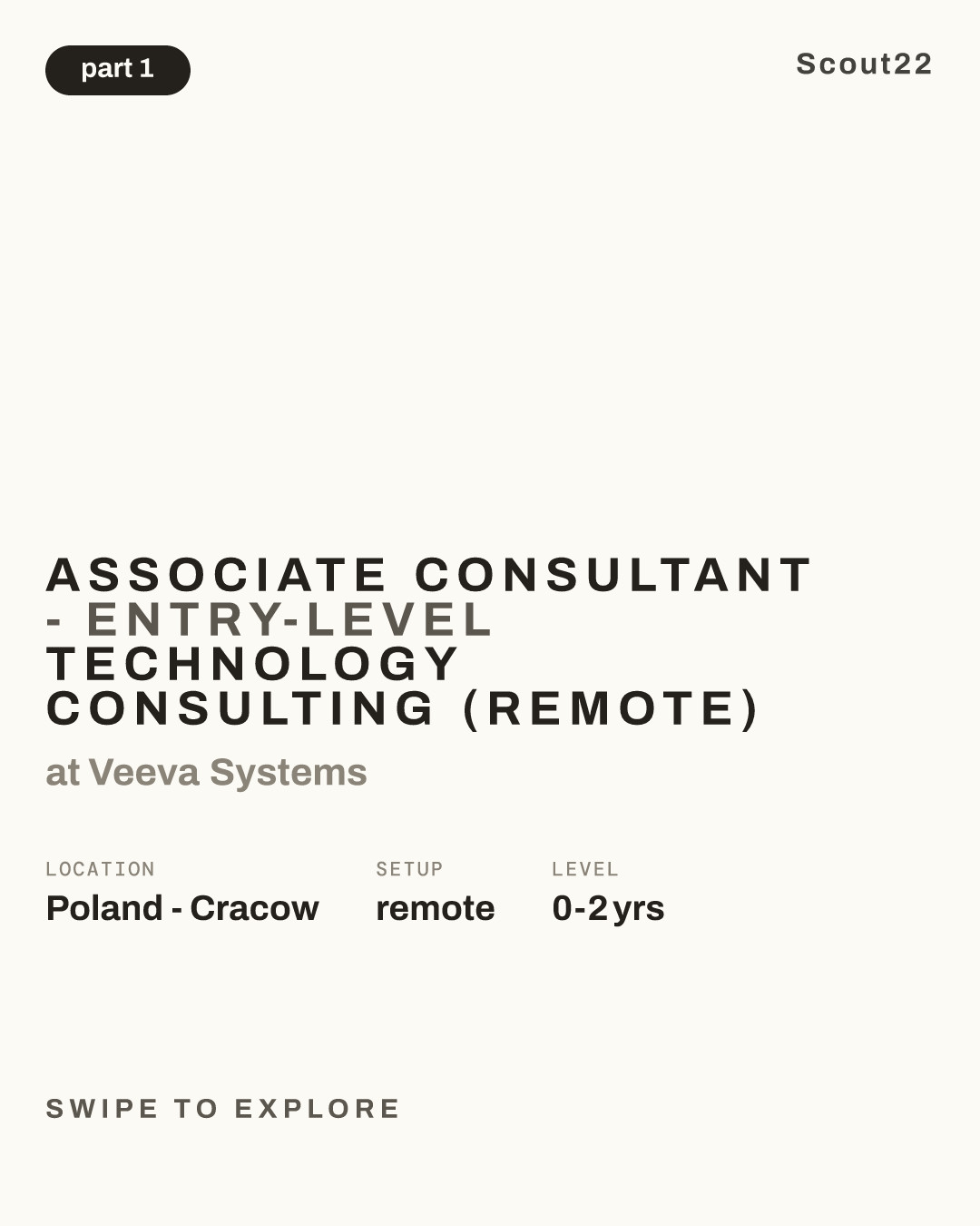 Associate Consultant - Entry-Level Technology Consulting (Remote) at Veeva Systems