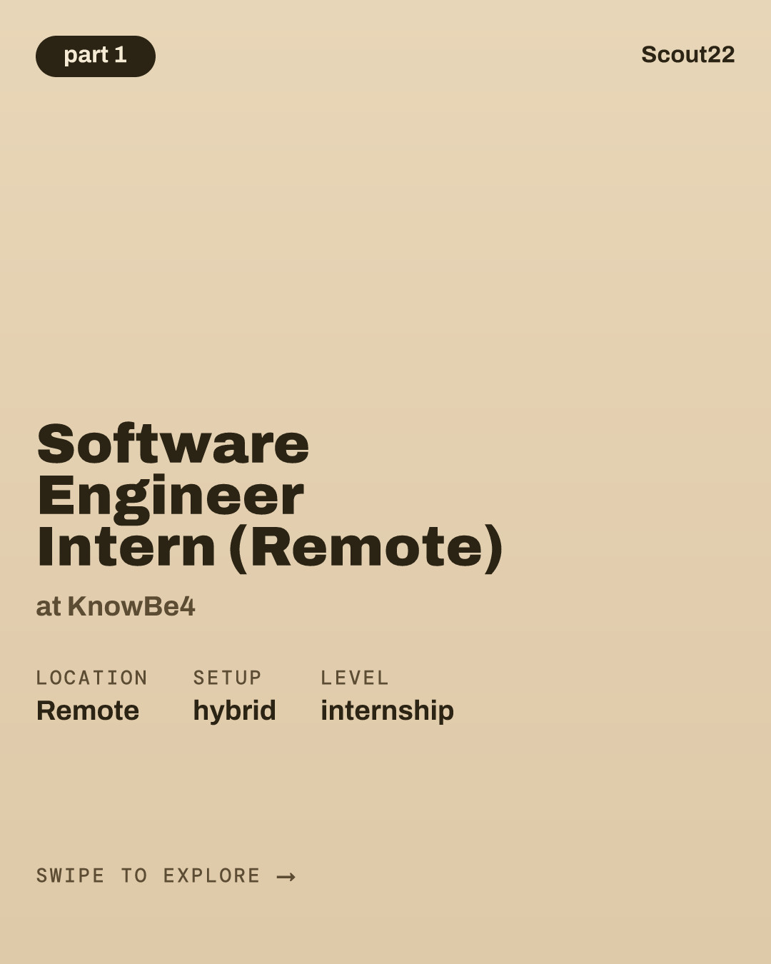 Software Engineer Intern (Remote) at KnowBe4