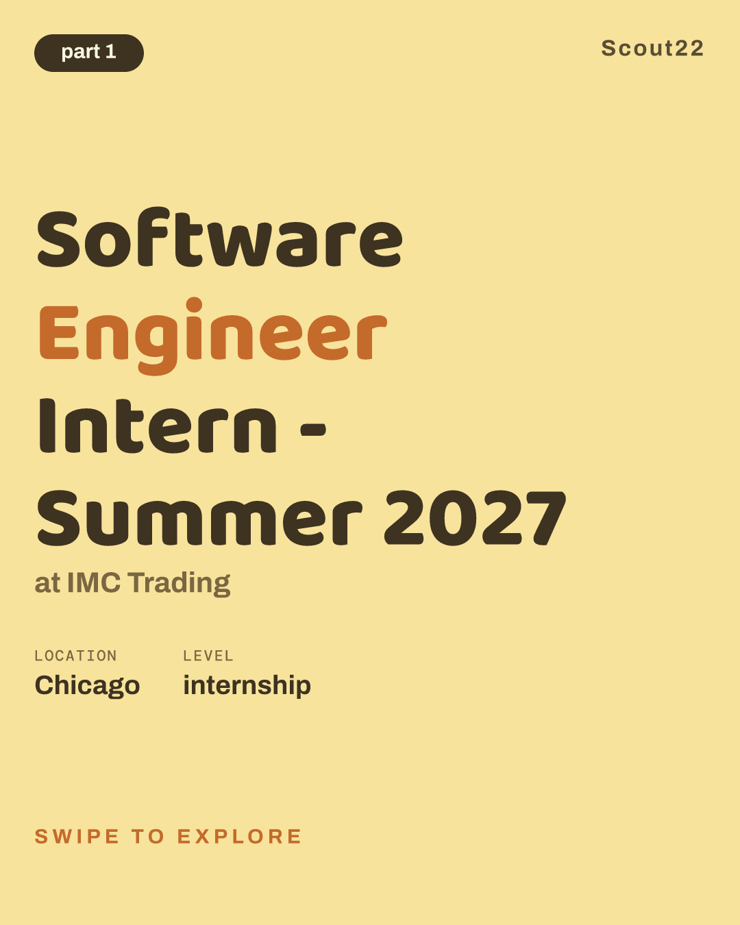 Software Engineer Intern - Summer 2027 at IMC Trading
