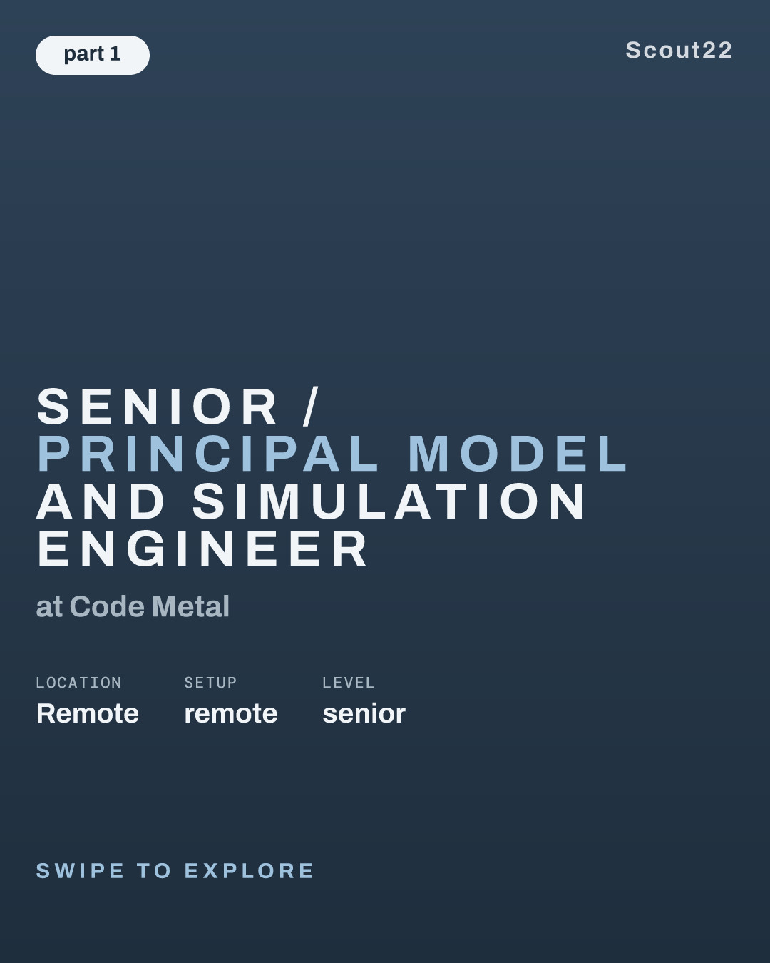Senior / Principal Model and Simulation Engineer at Code Metal