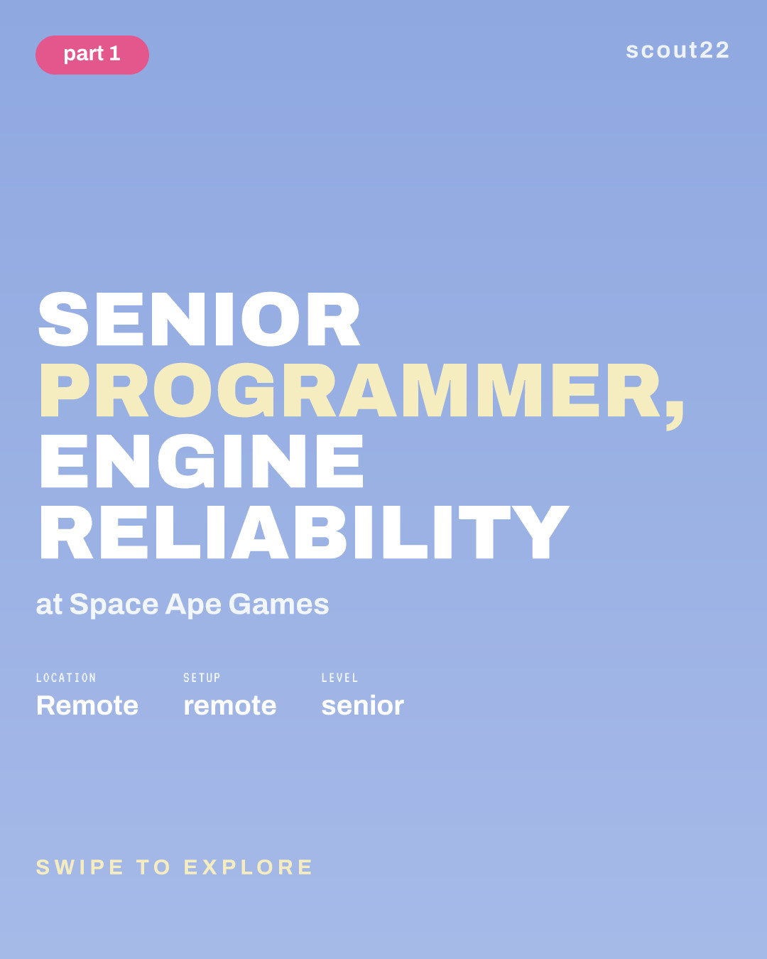 Senior Programmer, Engine Reliability at Space Ape Games