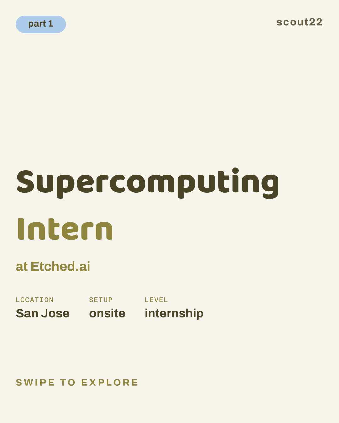 Supercomputing Intern at Etched.ai