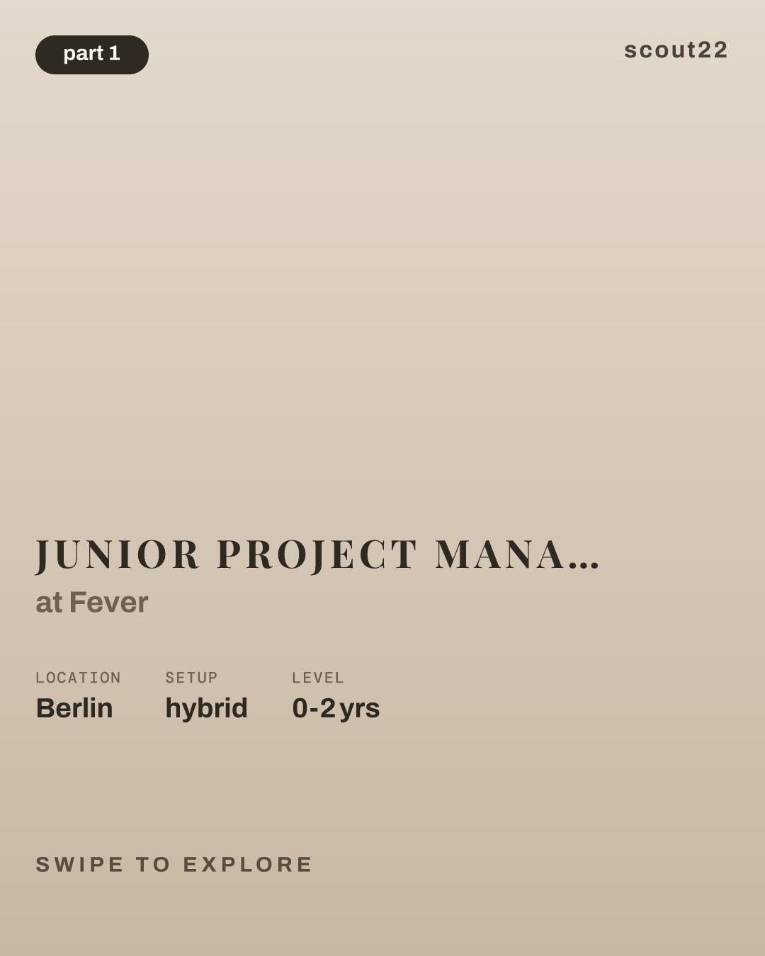 Junior Project Manager - DACH Region at Fever