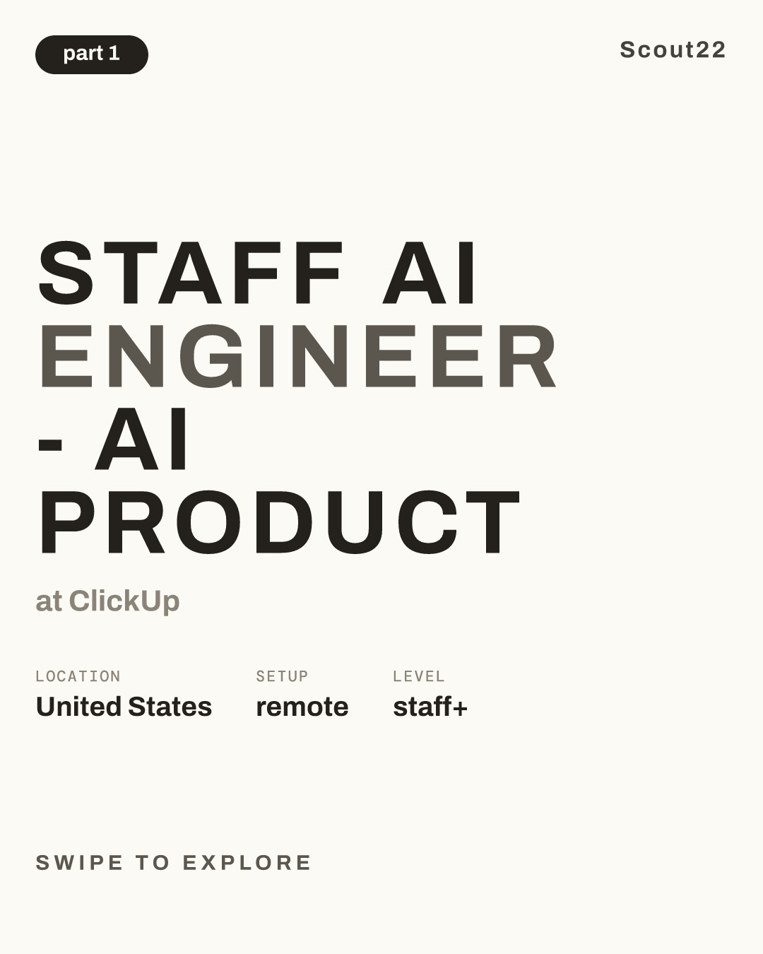Staff AI Engineer - AI Product at ClickUp