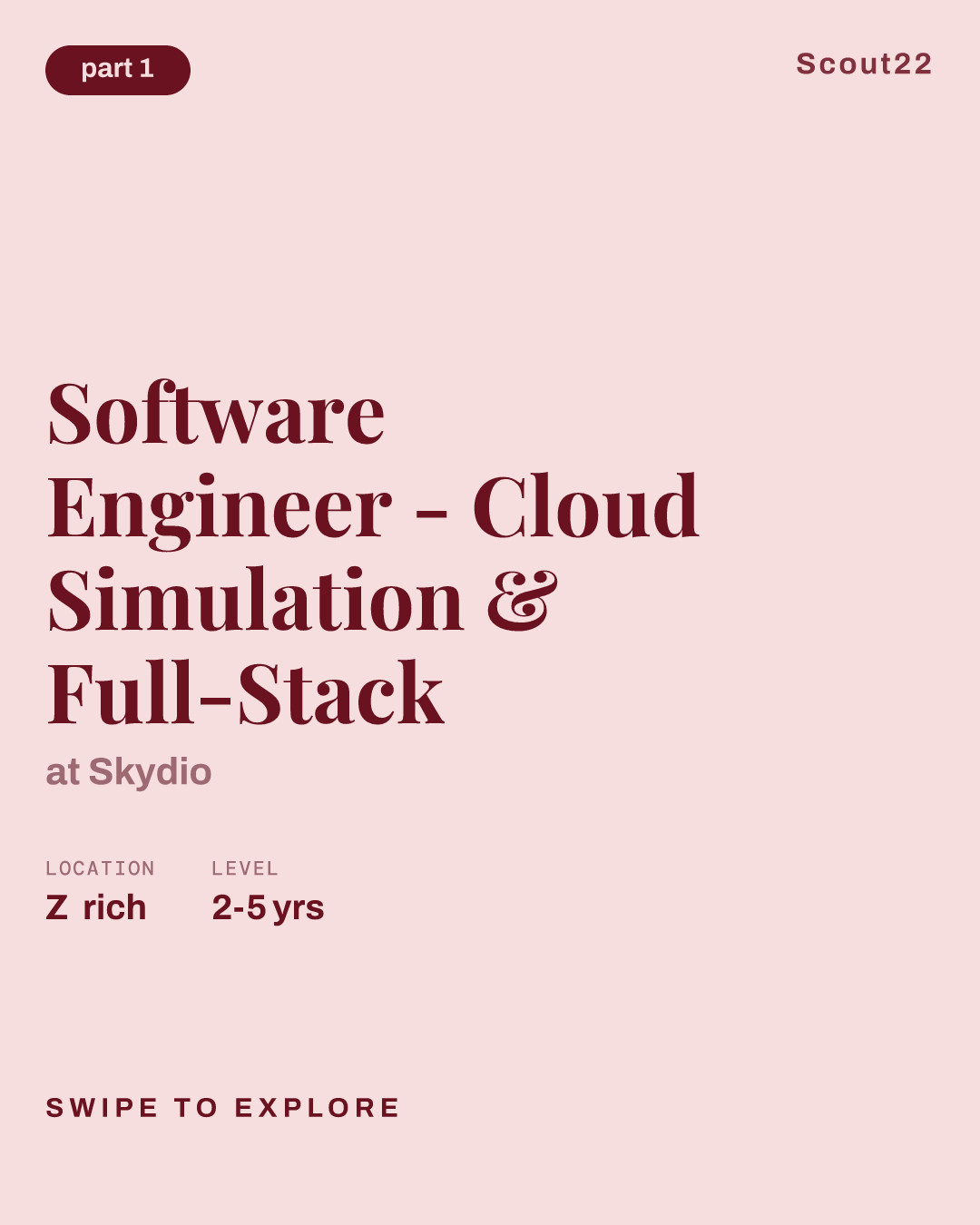 Software Engineer - Cloud Simulation & Full-Stack at Skydio