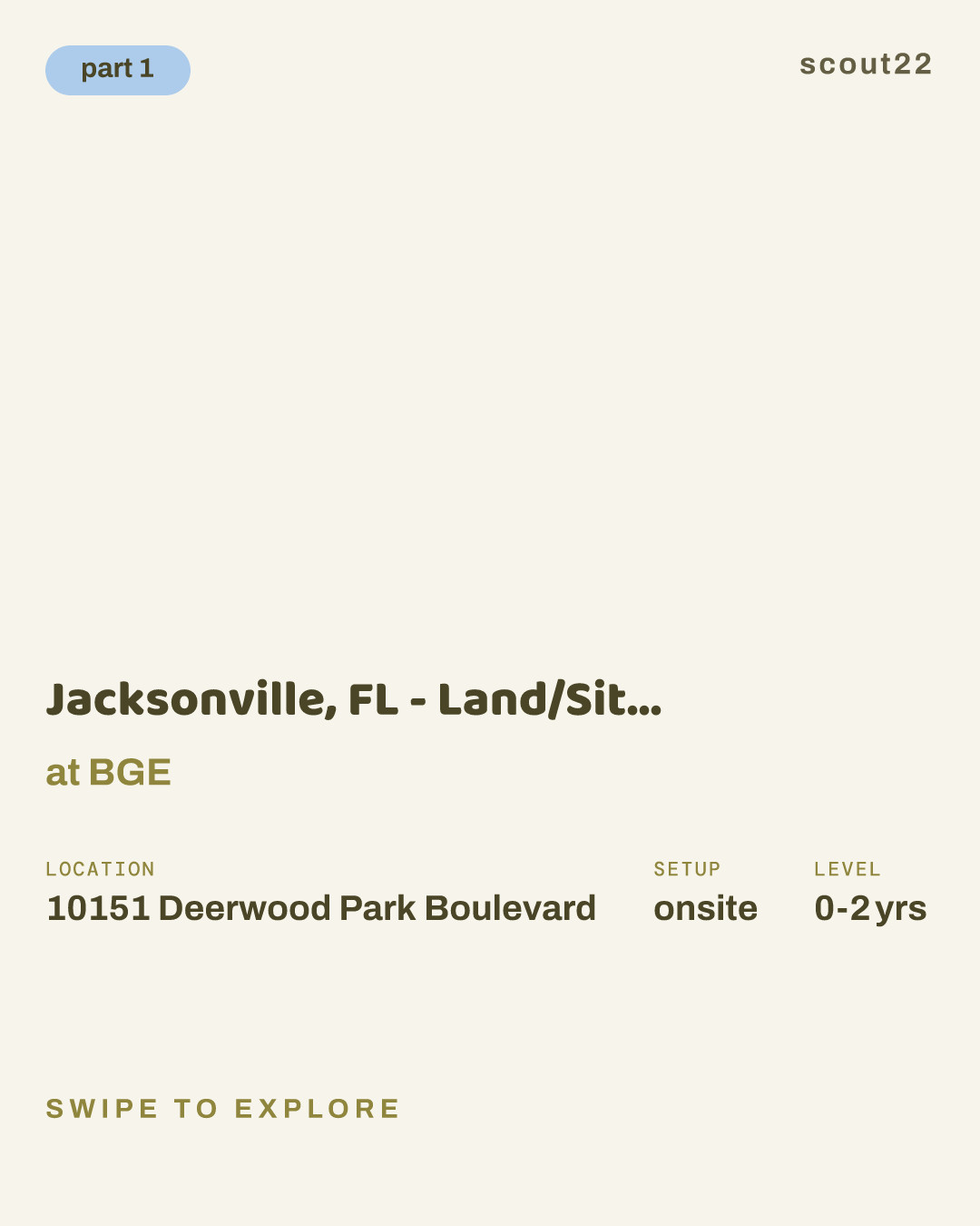 Jacksonville, FL - Land/Site Development, New Grad at BGE