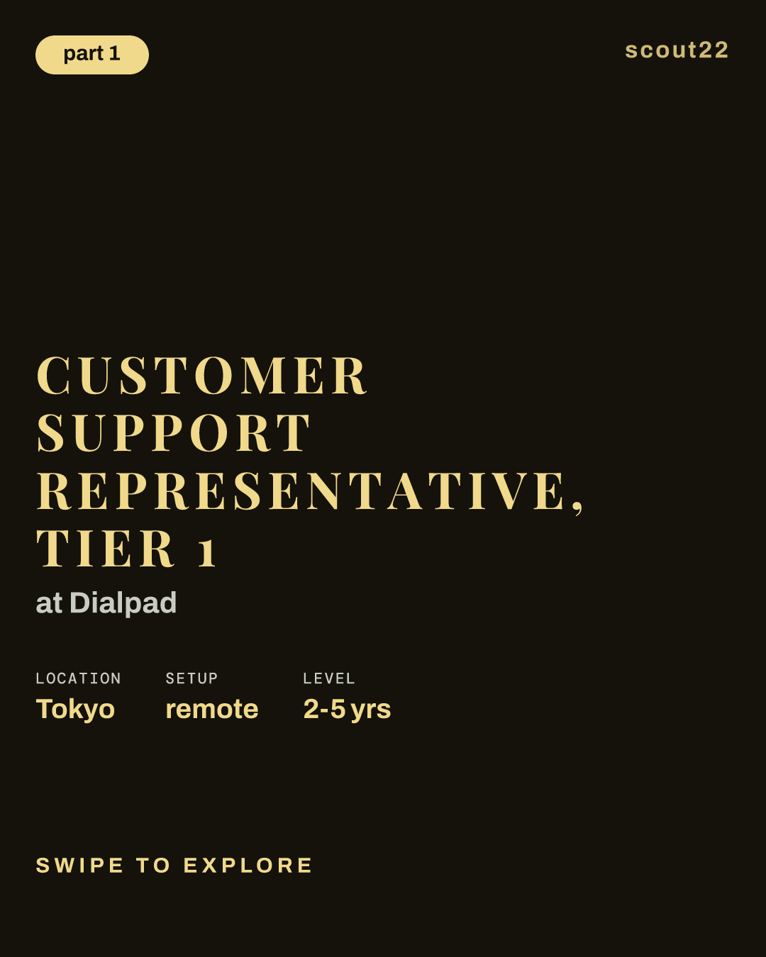 Customer Support Representative, Tier 1 at Dialpad