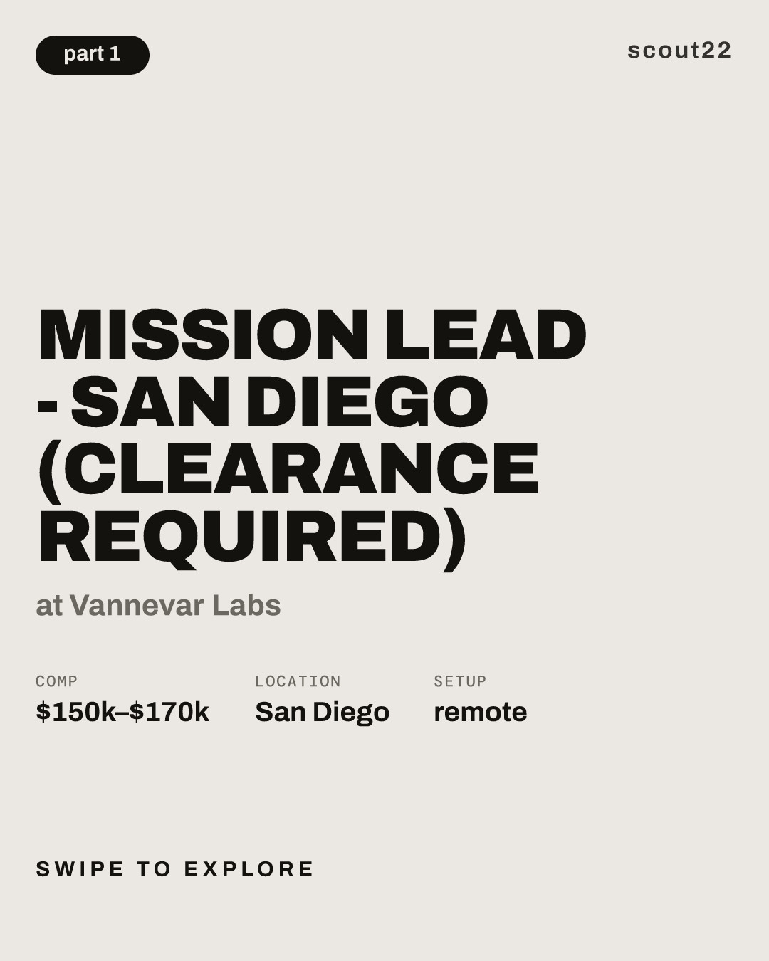 Mission Lead - San Diego (Clearance Required) at Vannevar Labs
