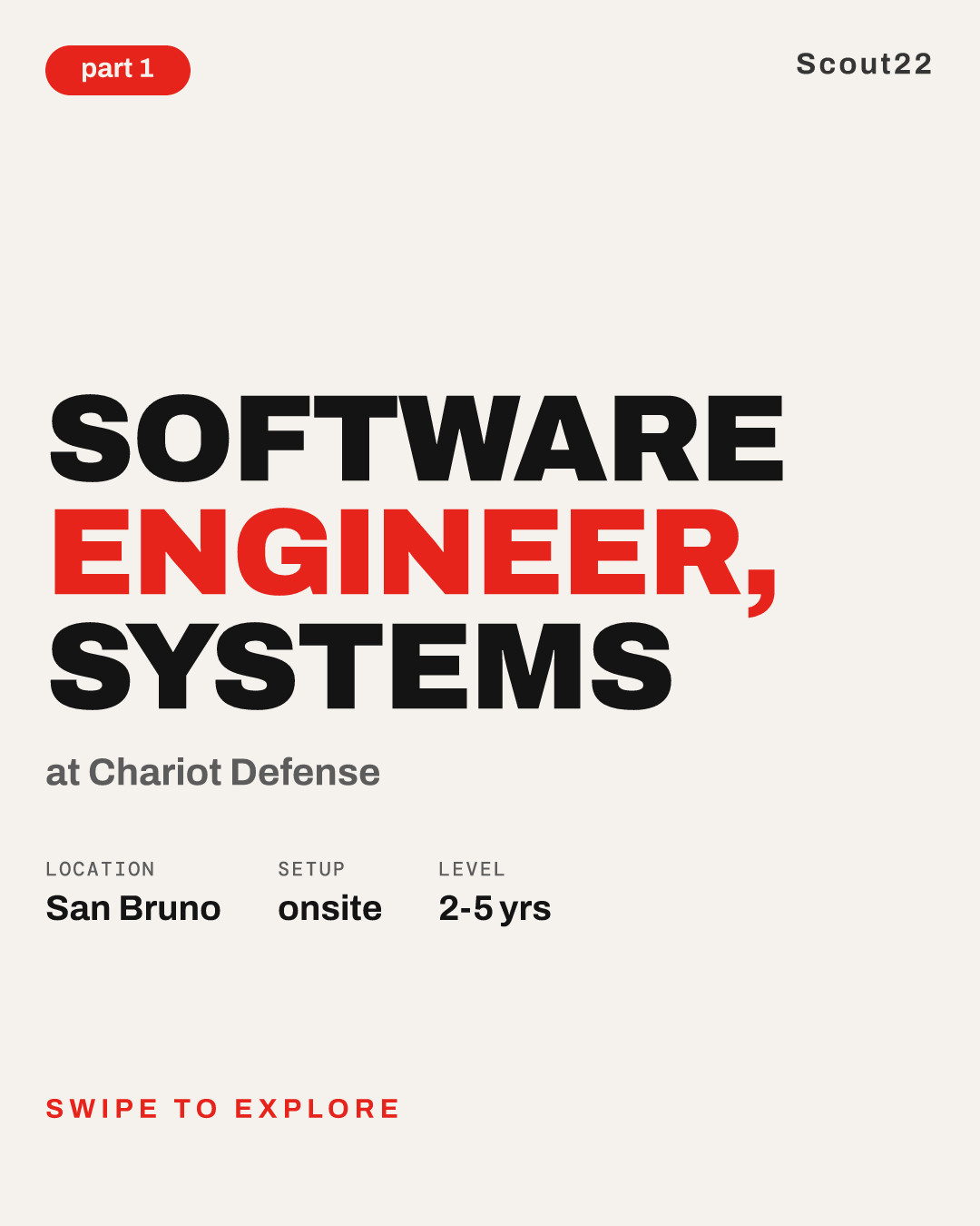 Software Engineer, Systems at Chariot Defense