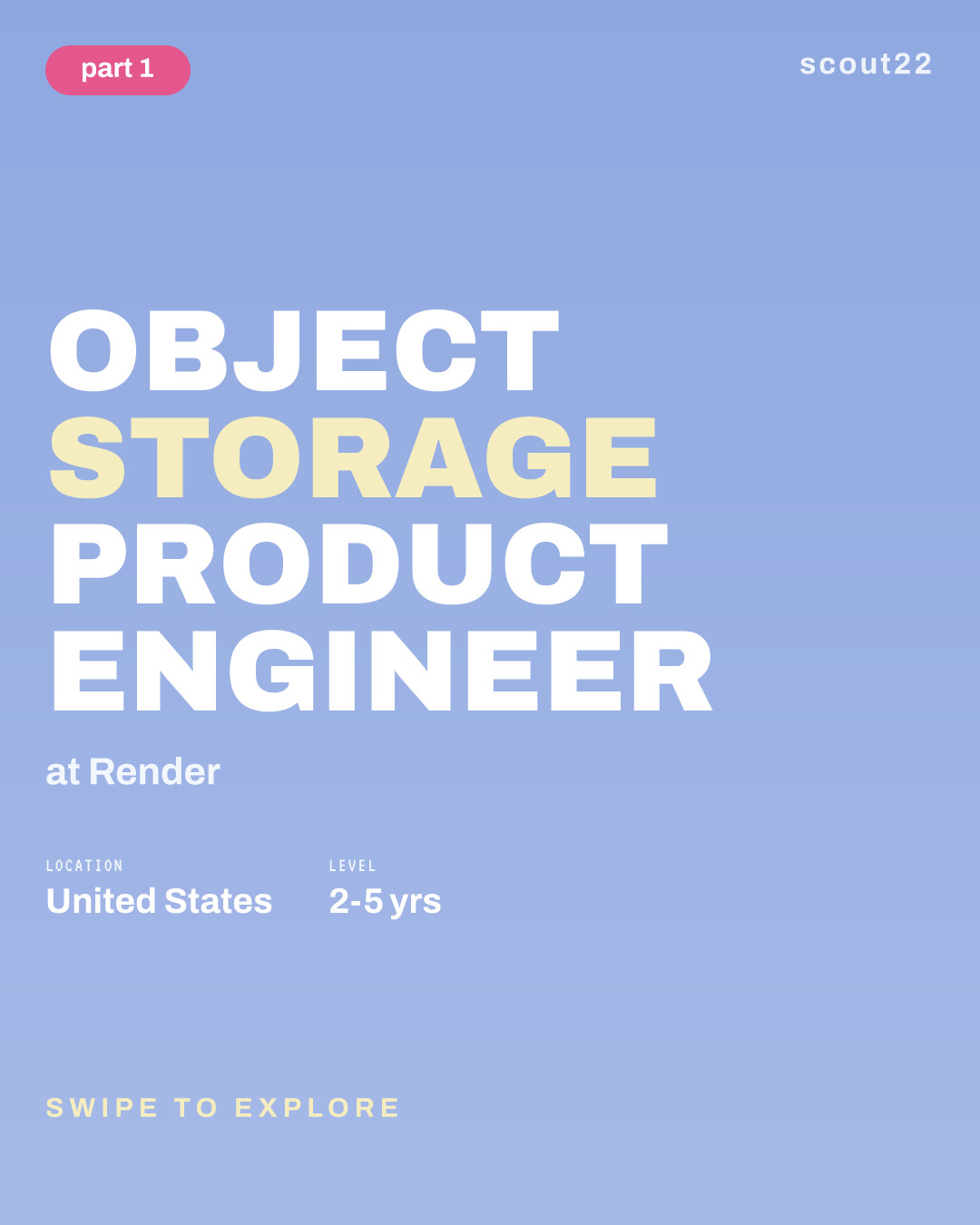 Object Storage Product Engineer at Render