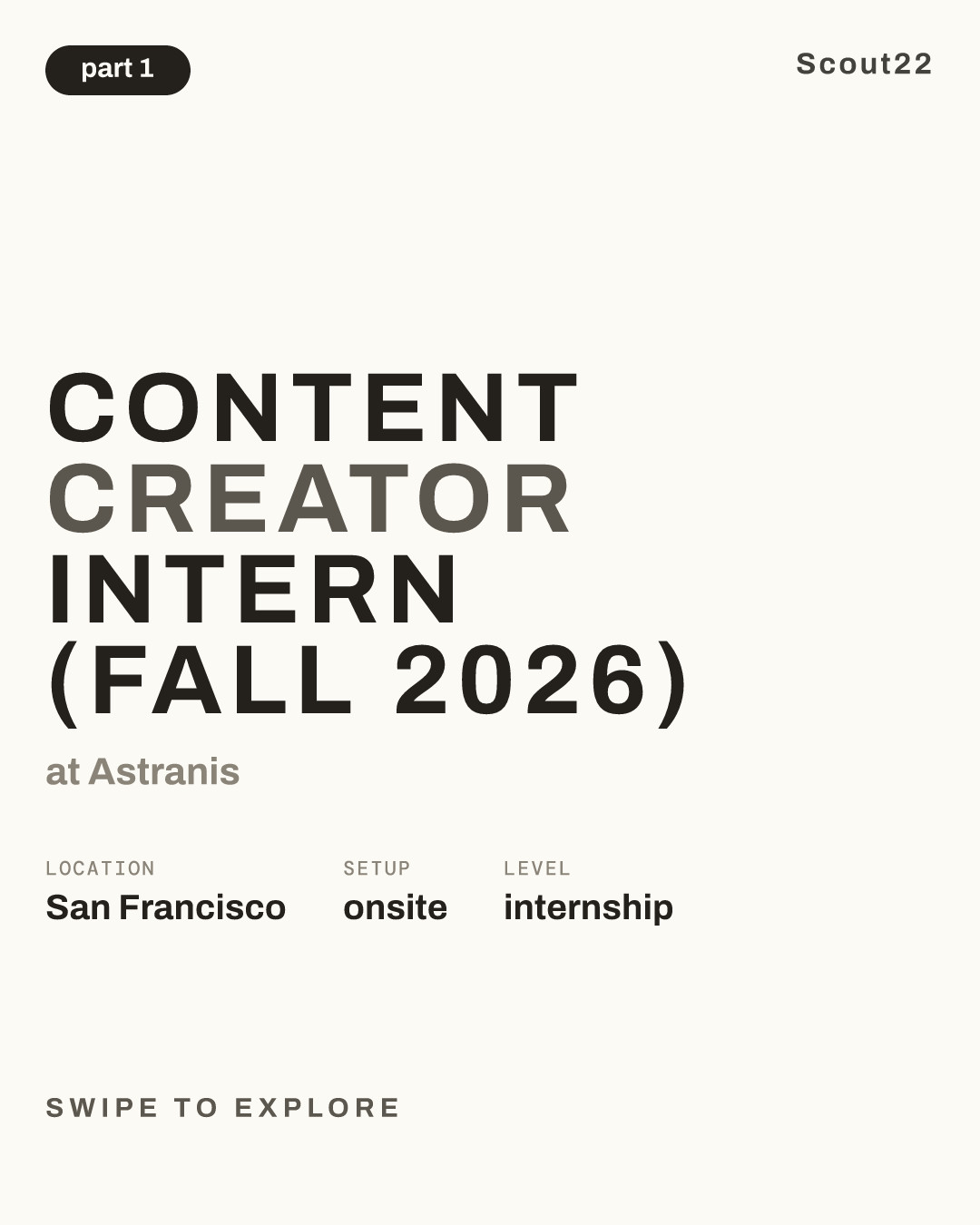 Content Creator Intern (Fall 2026) at Astranis