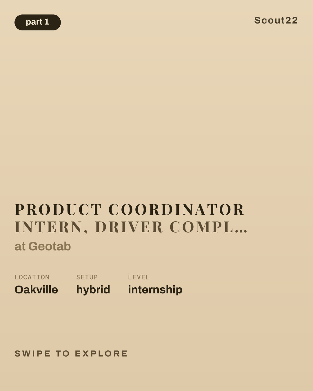 Product Coordinator Intern, Driver Compliance (Winter/January 2027, 12 Months) at Geotab