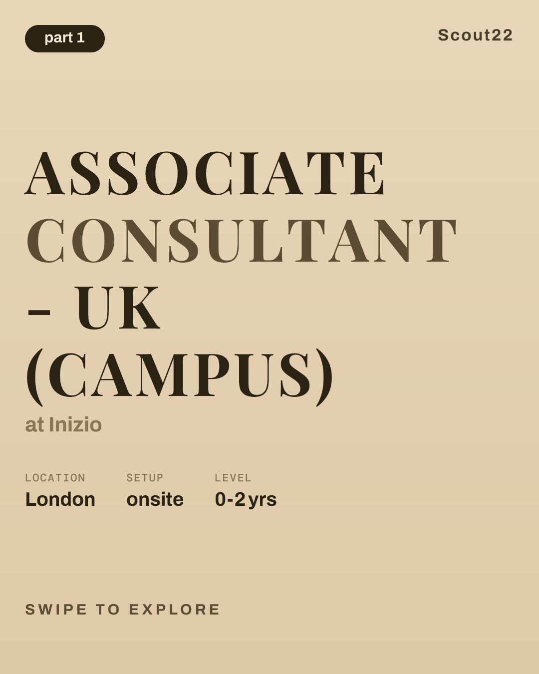 Associate Consultant - UK (Campus) at Inizio