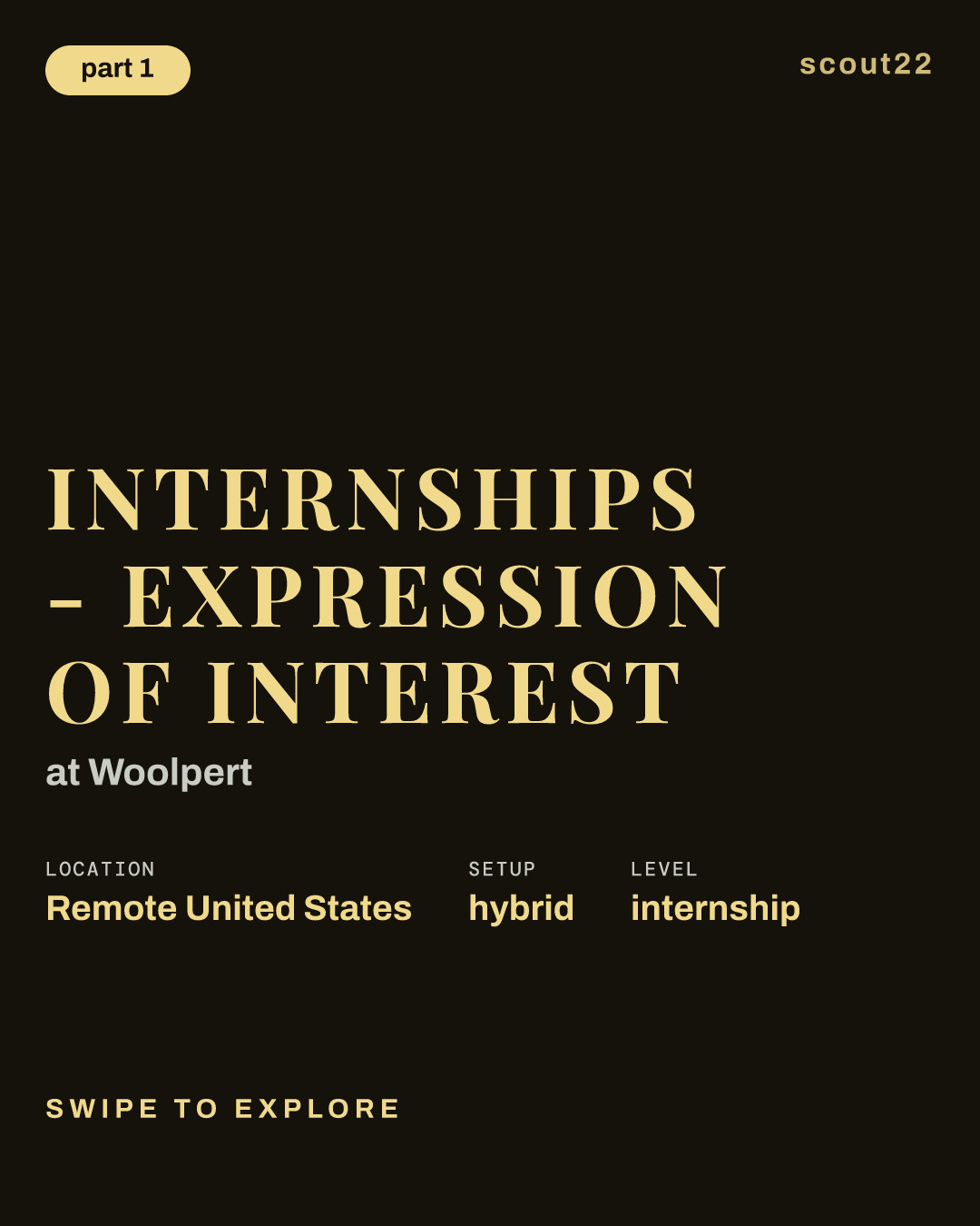 Internships - Expression of Interest at Woolpert