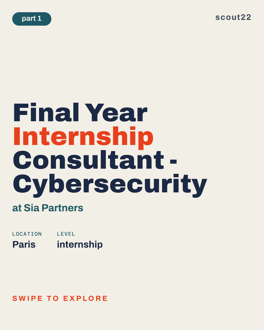Final Year Internship Consultant - Cybersecurity at Sia Partners