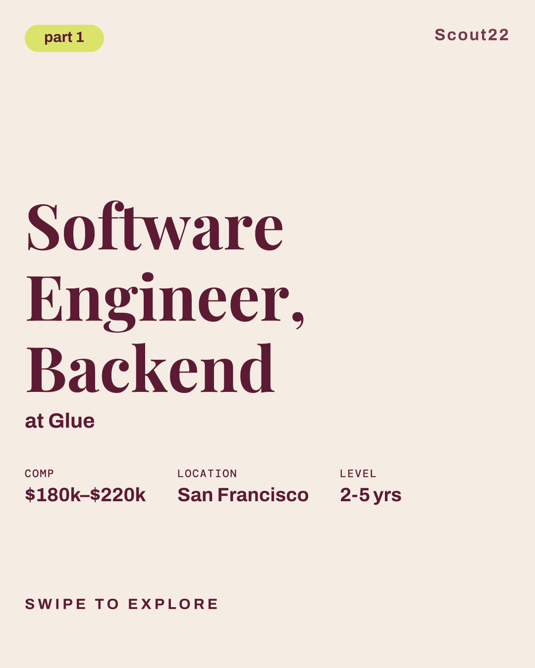 Software Engineer, Backend at Glue