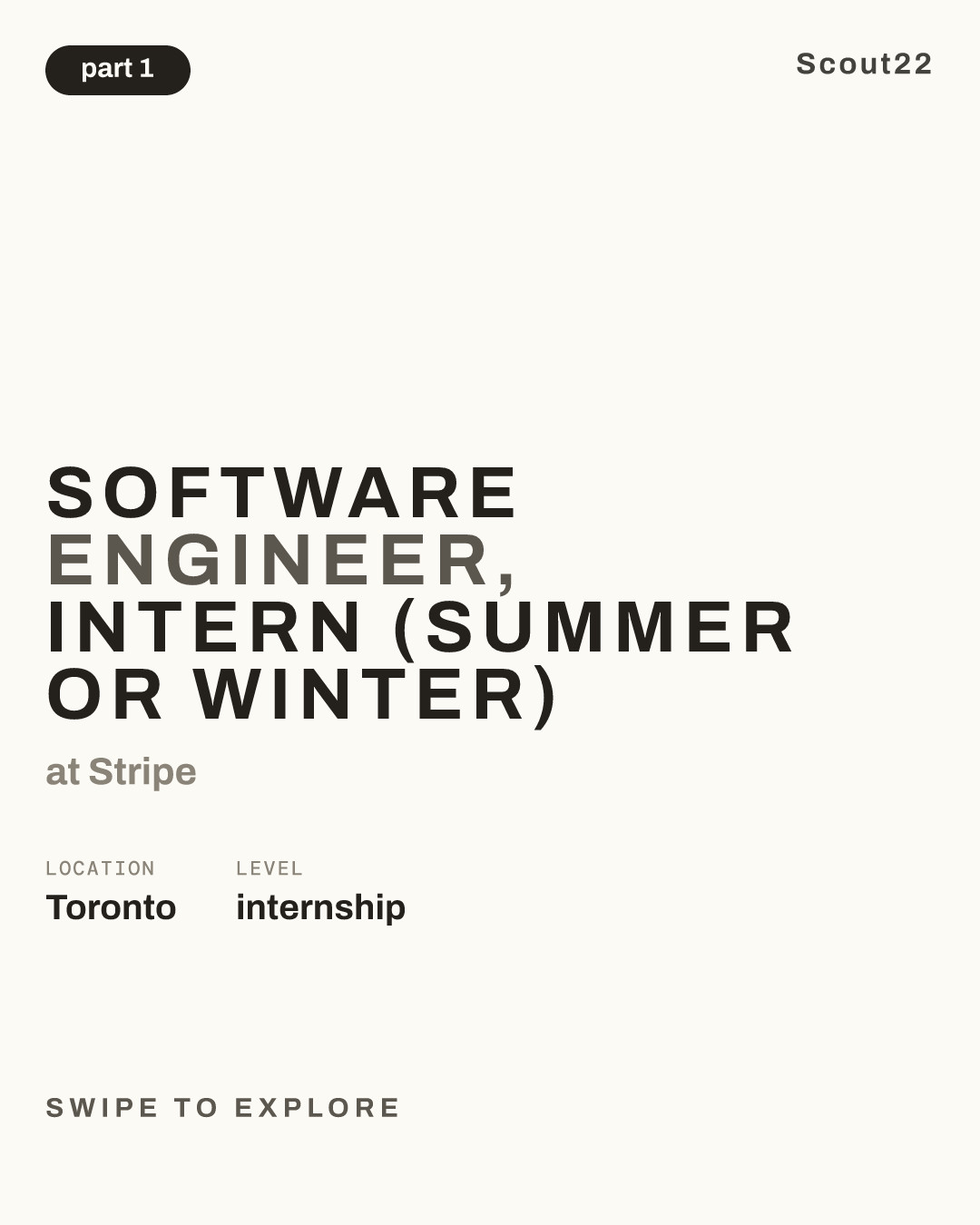 Software Engineer, Intern (Summer or Winter) at Stripe