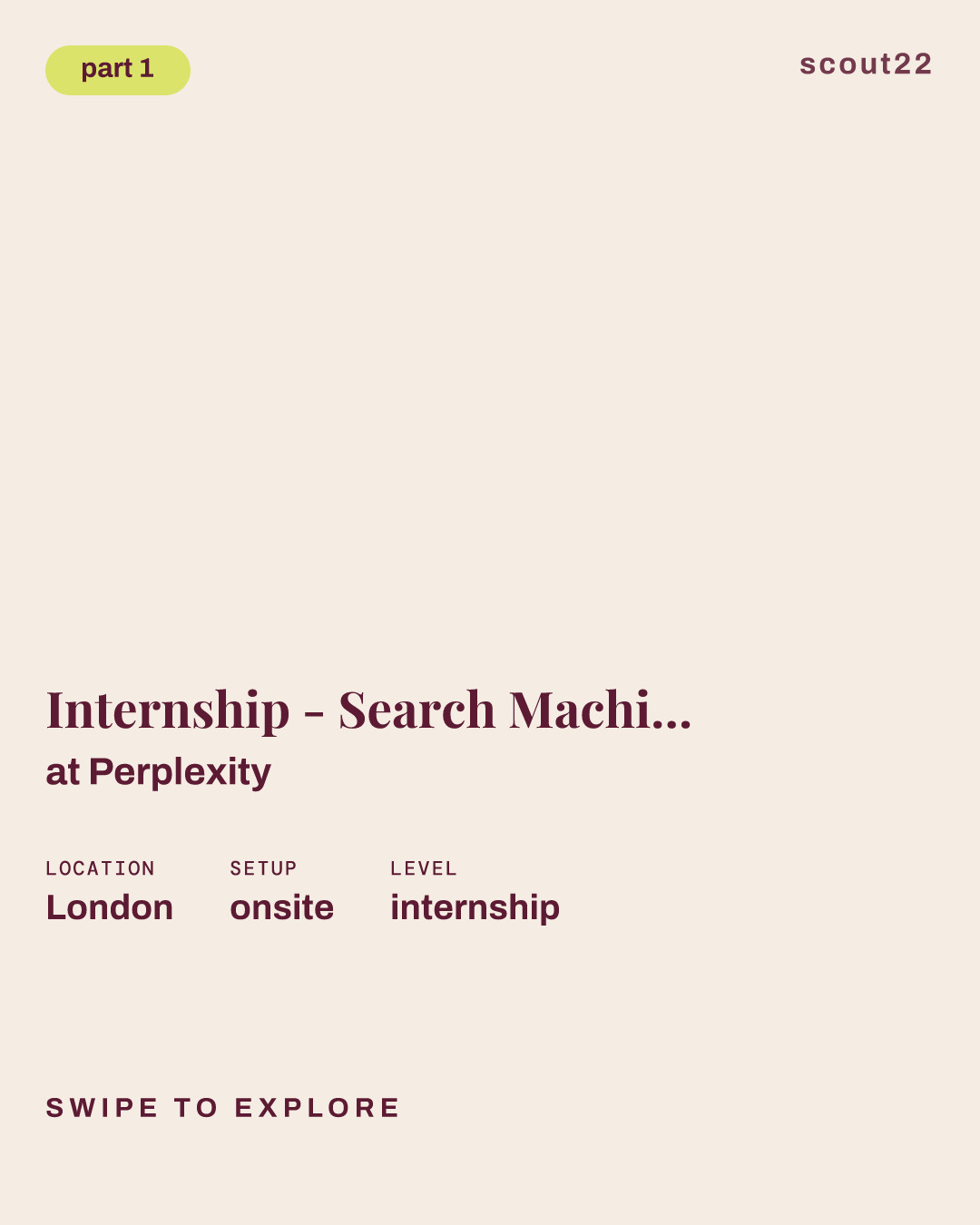 Internship - Search Machine Learning Engineer at Perplexity