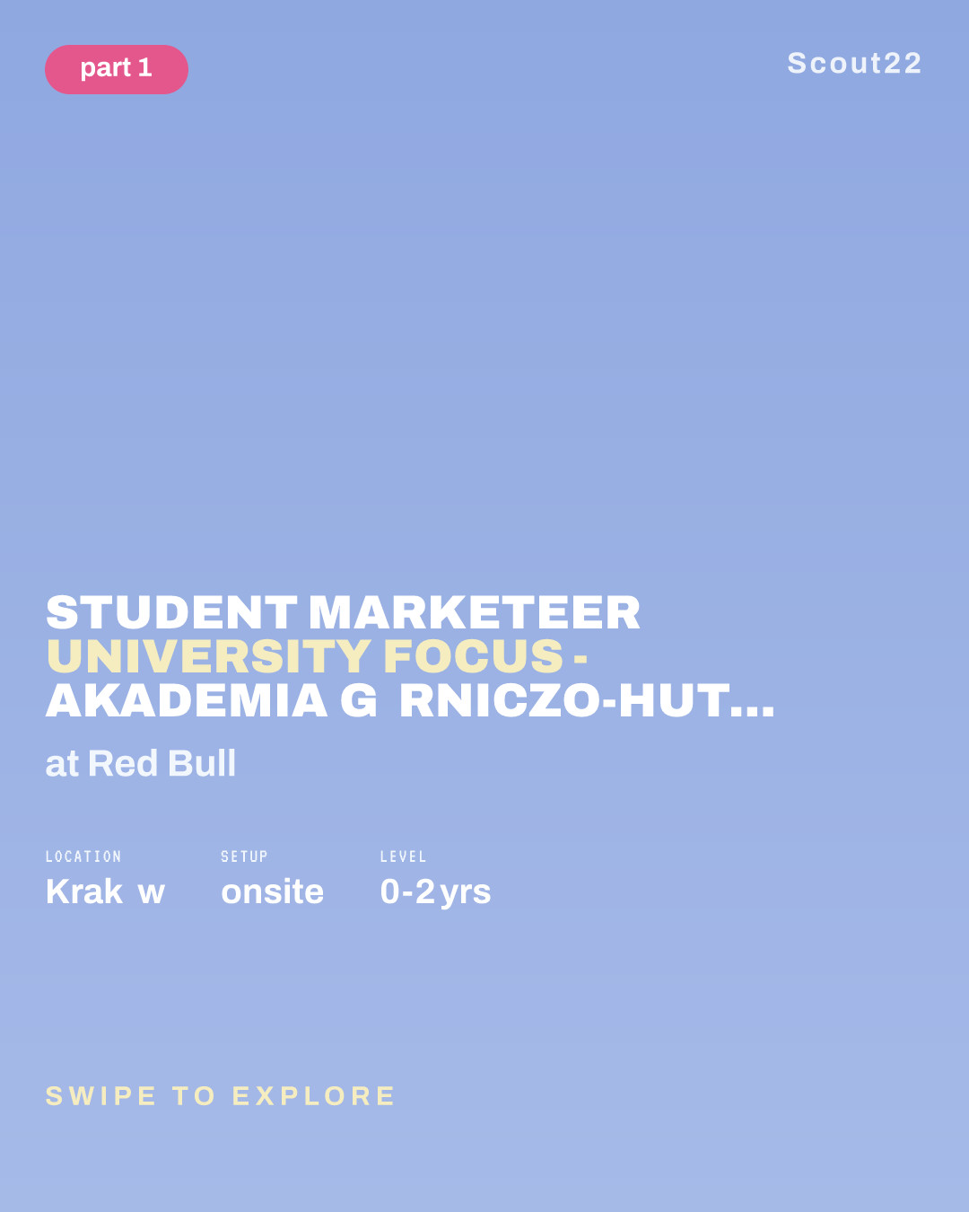 Student Marketeer University Focus - Akademia Górniczo-Hutnicza w Krakowie at Red Bull