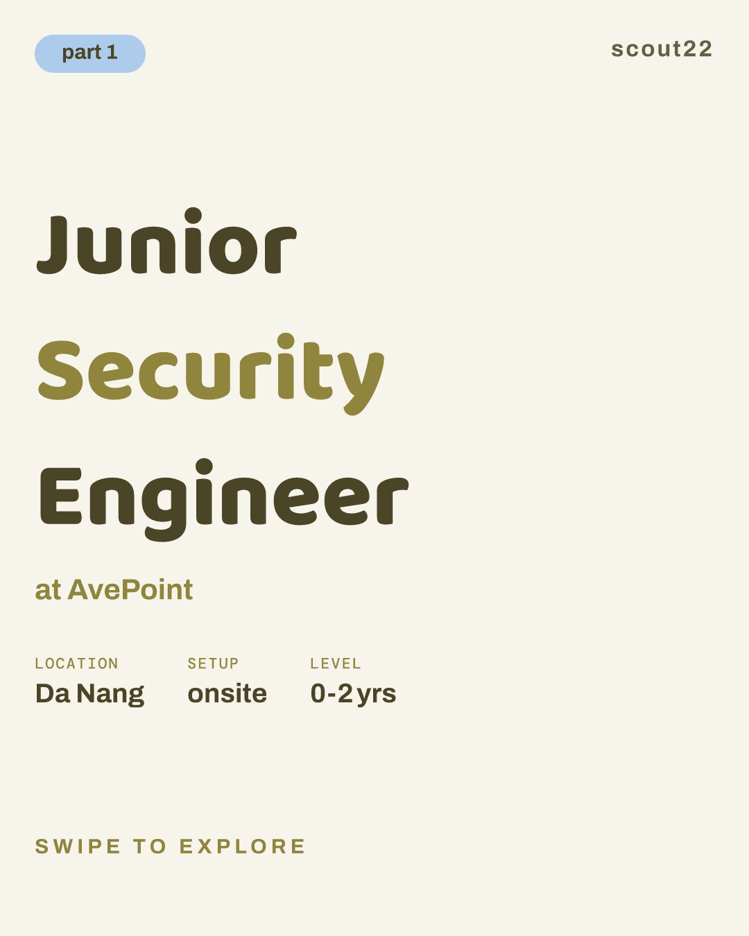 Junior Security Engineer at AvePoint