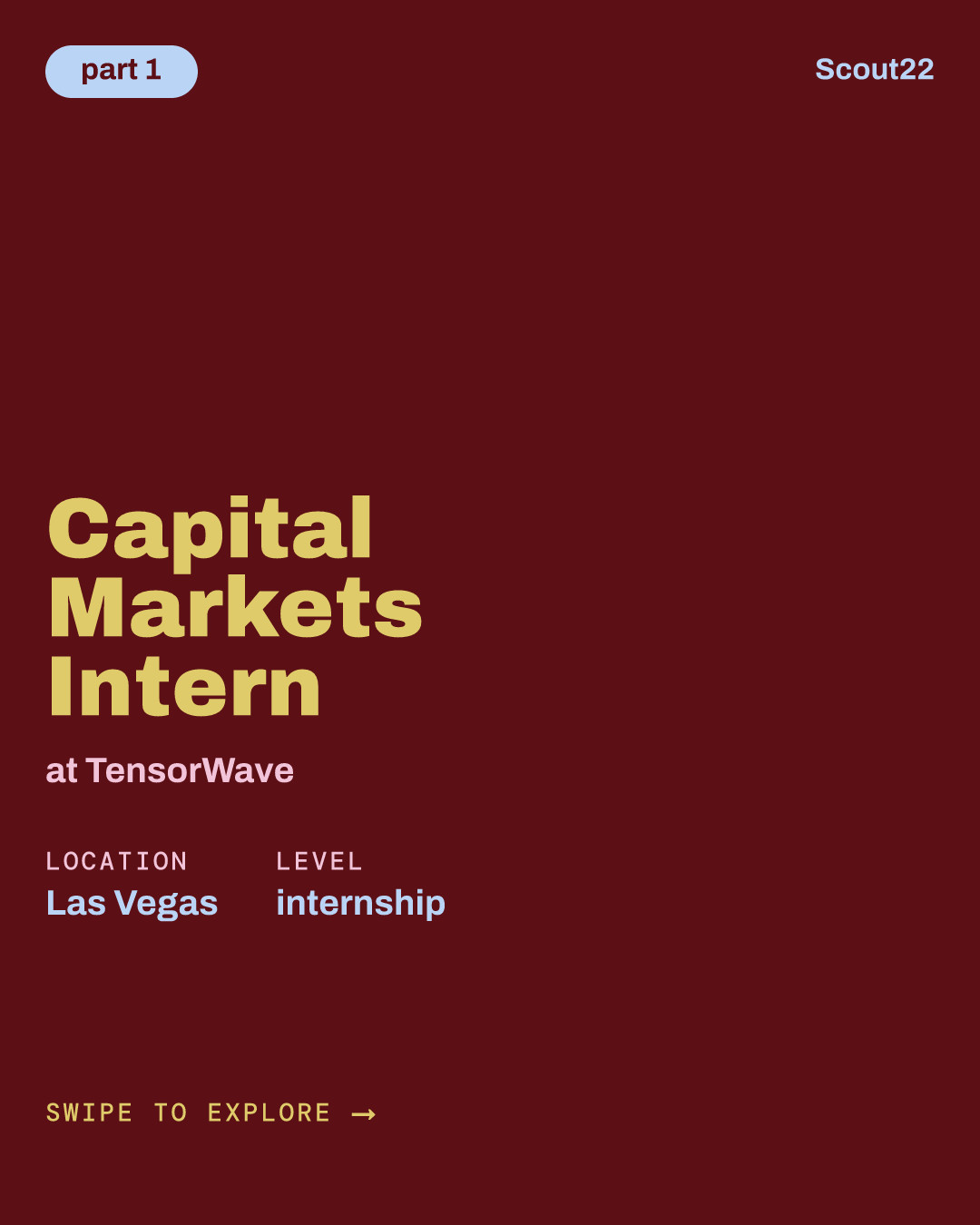 Capital Markets Intern at TensorWave