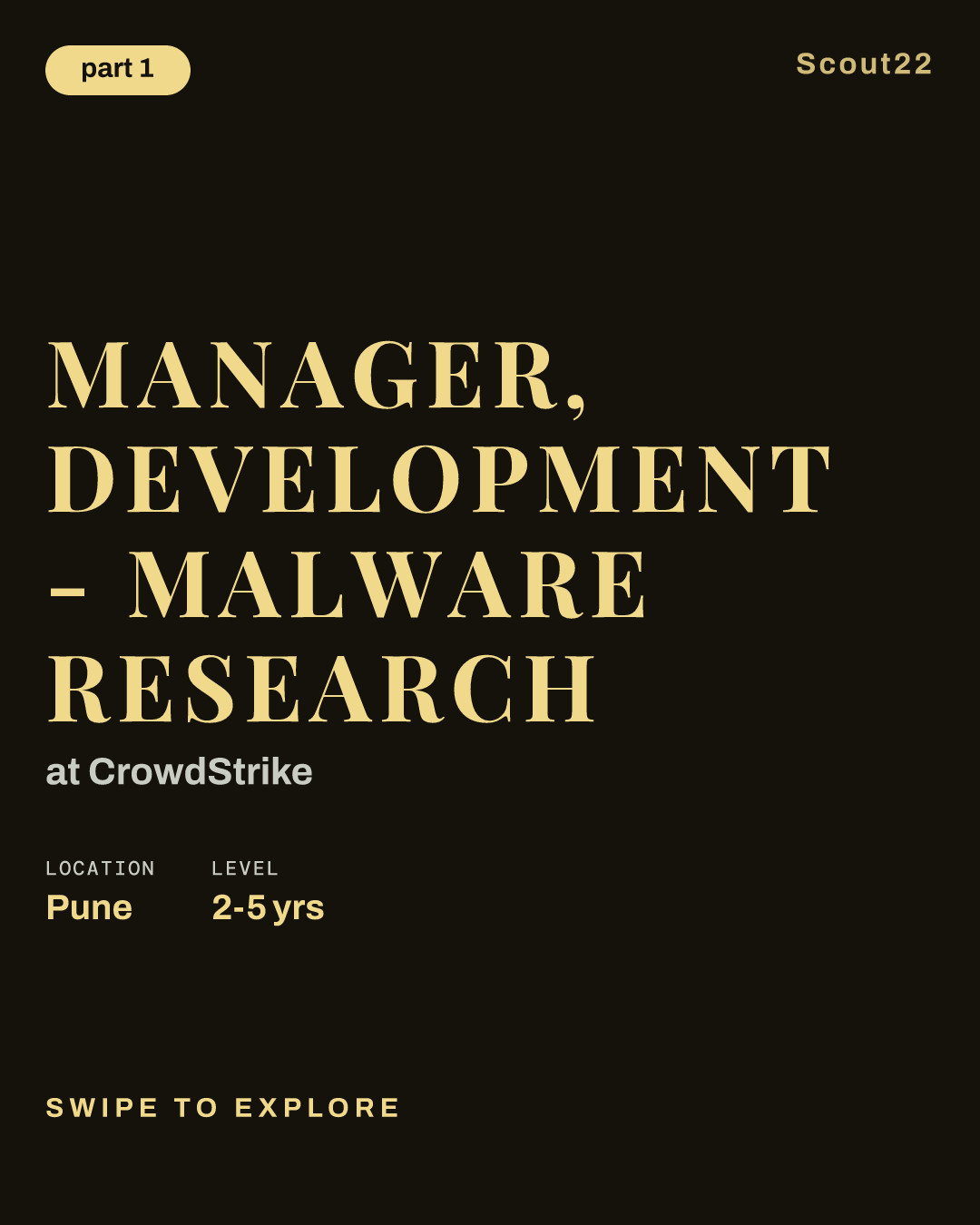 Manager, Development - Malware Research at CrowdStrike