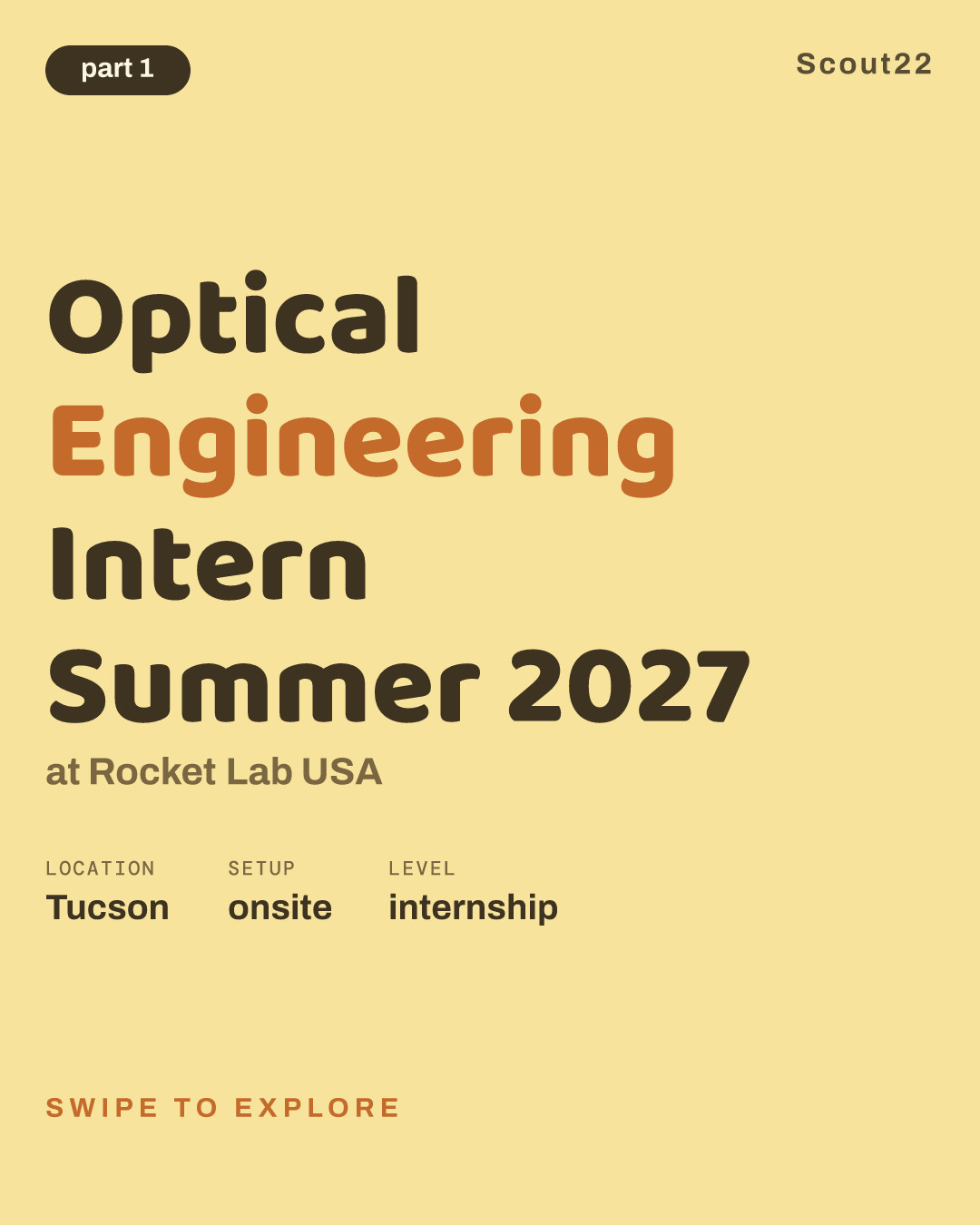 Optical Engineering Intern Summer 2027 at Rocket Lab USA