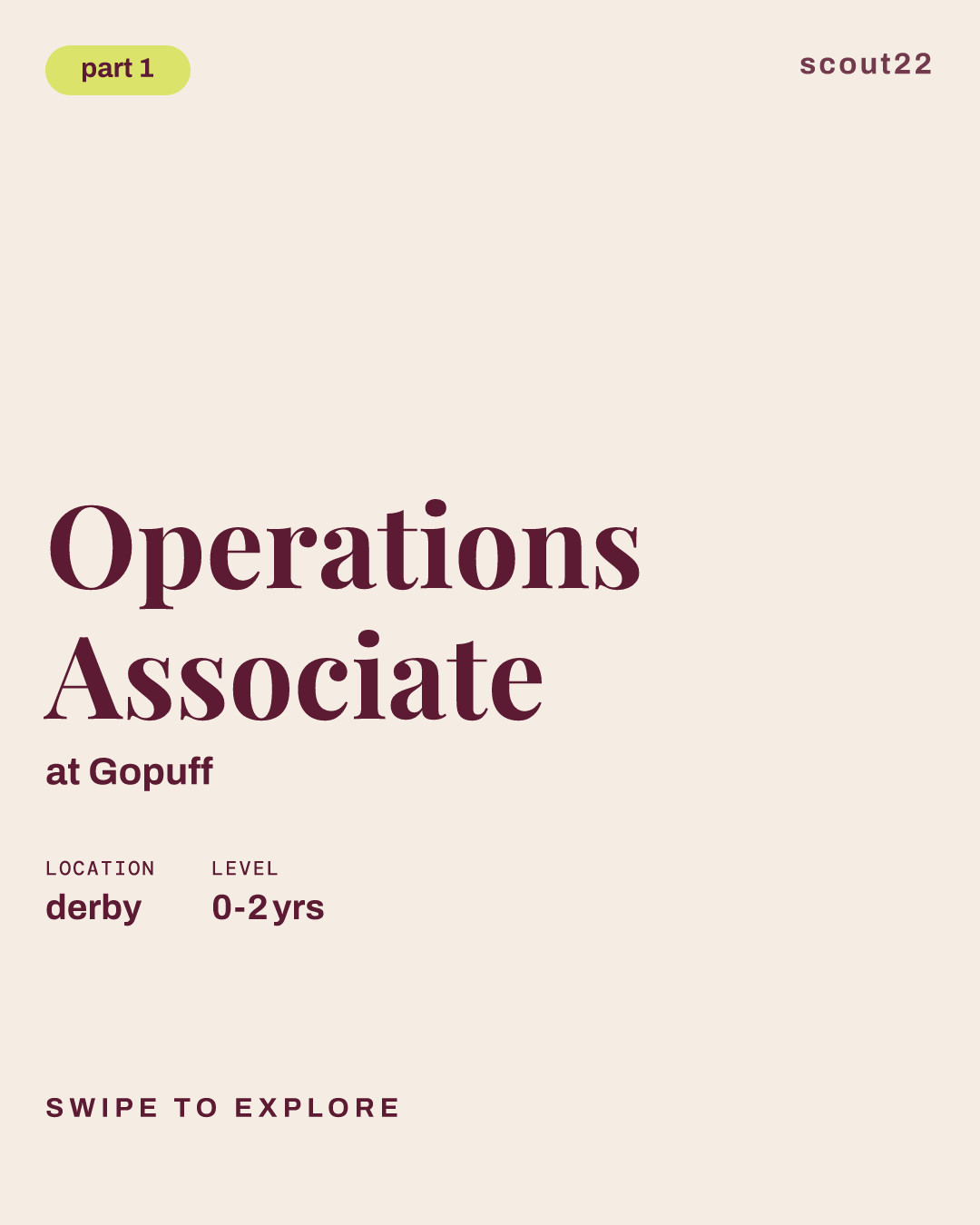 Operations Associate at Gopuff