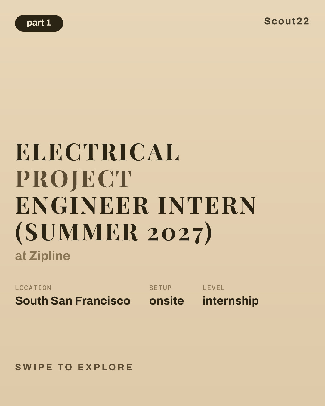 Electrical Project Engineer Intern (Summer 2027) at Zipline
