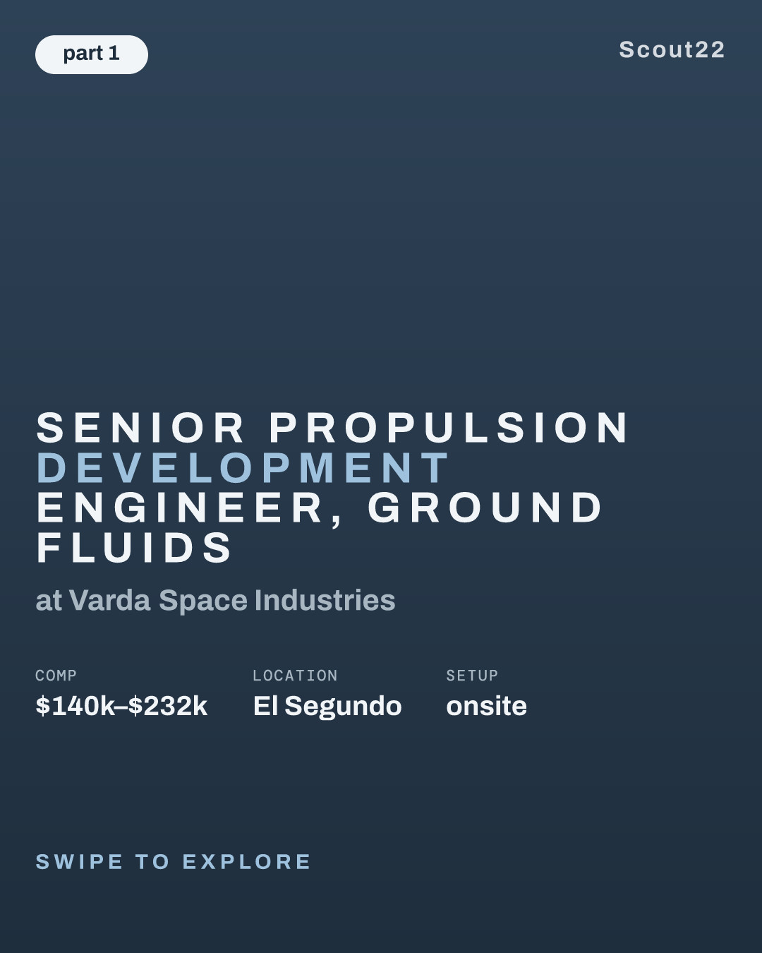 Senior Propulsion Development Engineer, Ground Fluids at Varda Space Industries
